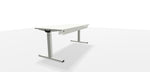 Elektrischer Schreibtisch WINEA STARTUP 2.0 von WINI, Titanweiß, 180 x 80 cm, mit T-förmigem Gestell und höhenverstellbar