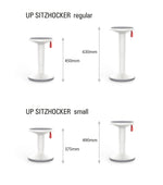 Interstuhl UP Hocker Familien Bundle, 1× UP + 1× UP Junior S, freie Farbwahl, ergonomisches Sitzhocker Set