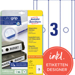 Avery Zweckform Ordnerrückenetikett ultragrip breit/lang
