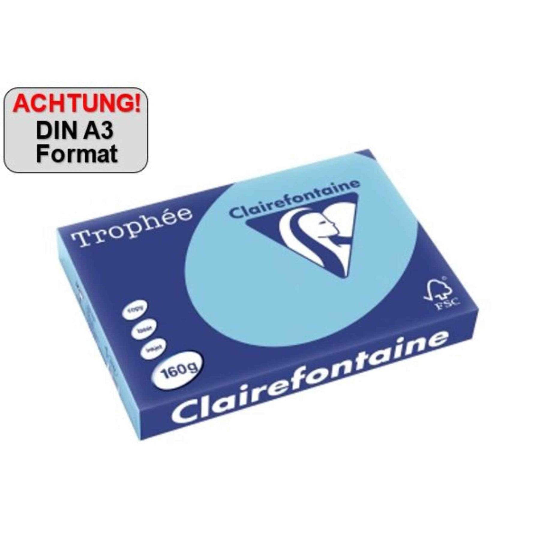 Clairefontaine Kopierpapier Trophée Color DIN A3 80 g/m²