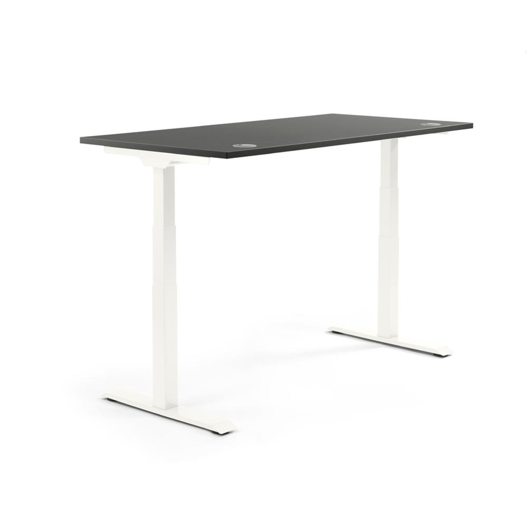 Schreibtisch FLEX MODUL 1.600 x 605-1.255 x 800 mm (B x H x T) weiß