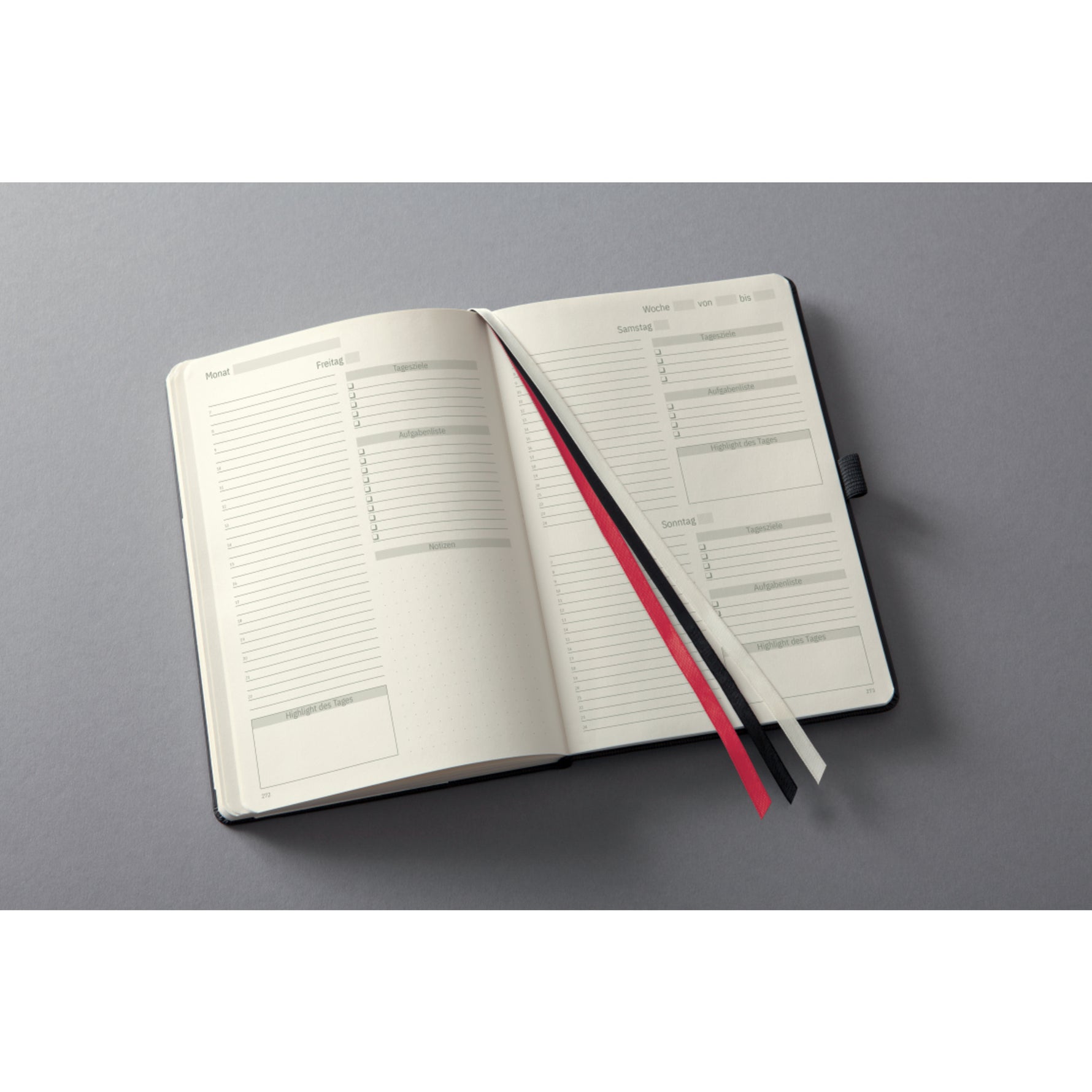 SIGEL Buchkalender Conceptum undatiert Tagesplan
