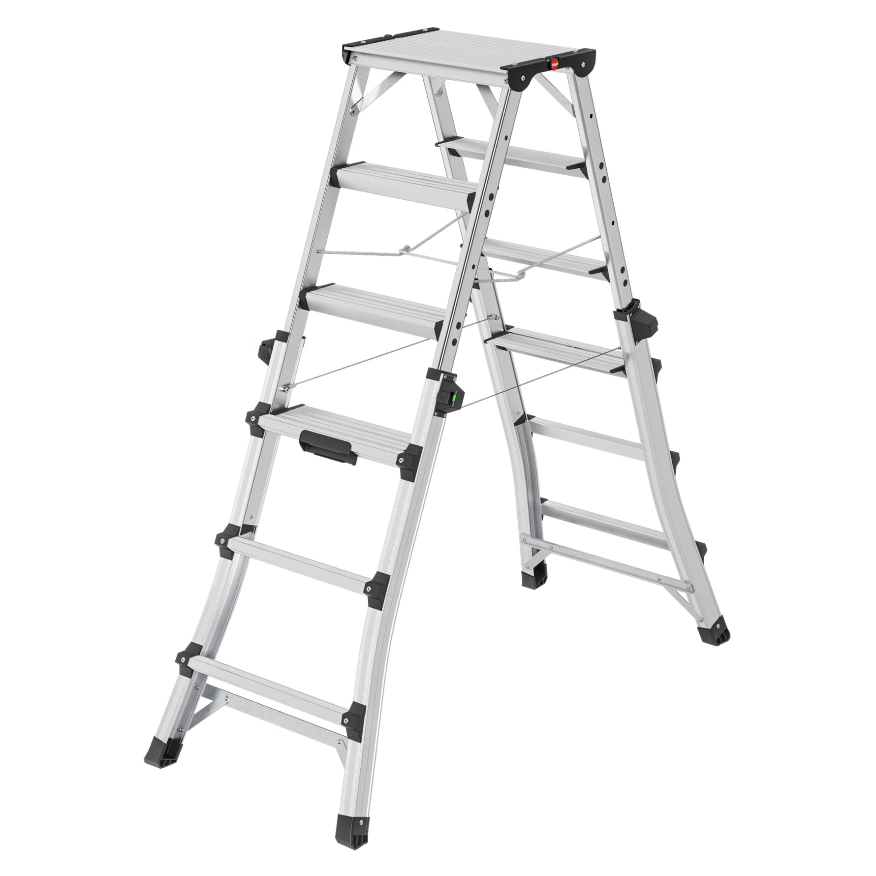 Hailo Teleskopleiter D100 TL TopLine max. Arbeitshöhe 2,87 m