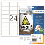 HERMA Folienetikett 63,5 x 33,9 mm (B x H) 240 Etik./Pack.
