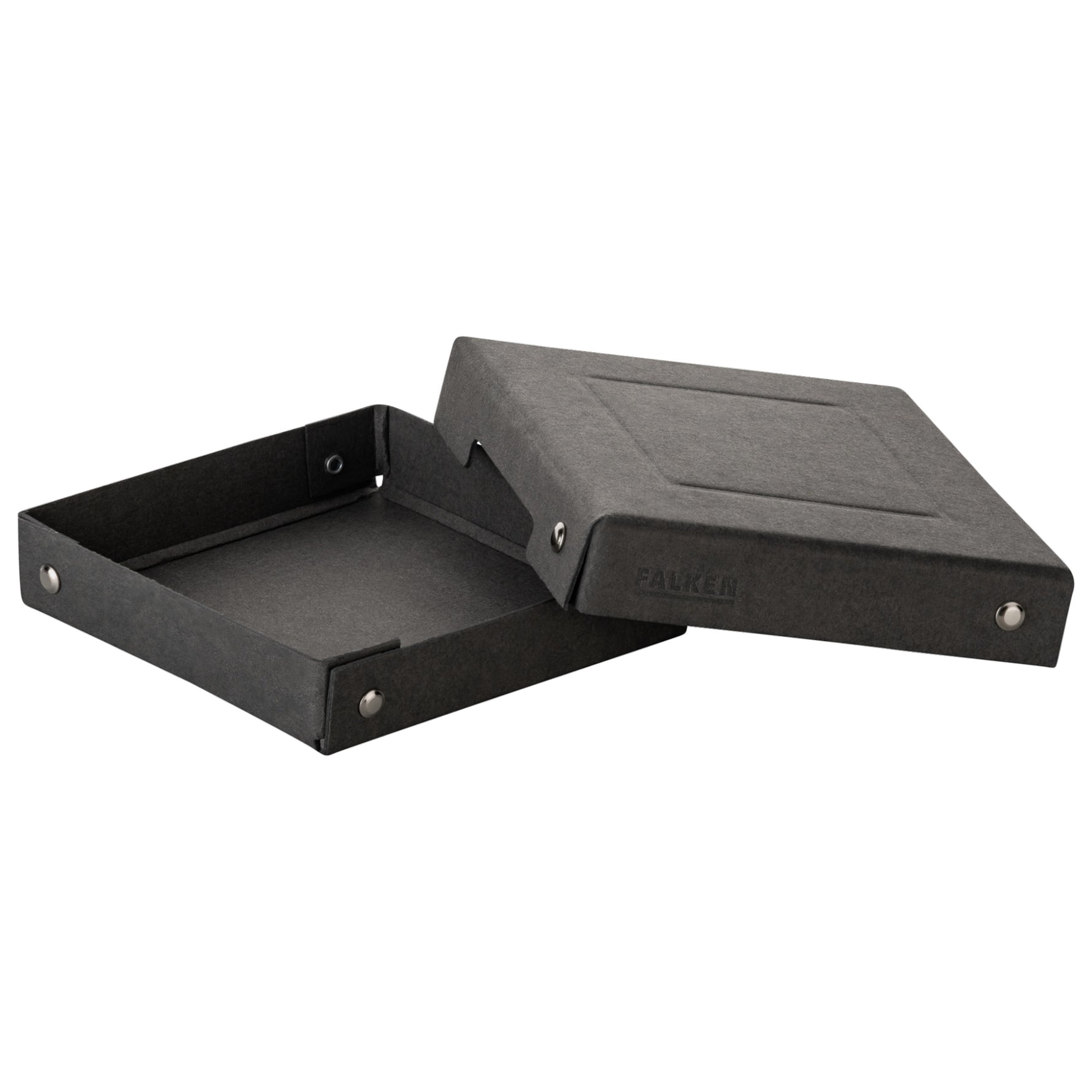 Falken Aufbewahrungsbox PureBox Black 13 x 2,5 x 13 cm (B x H x T)