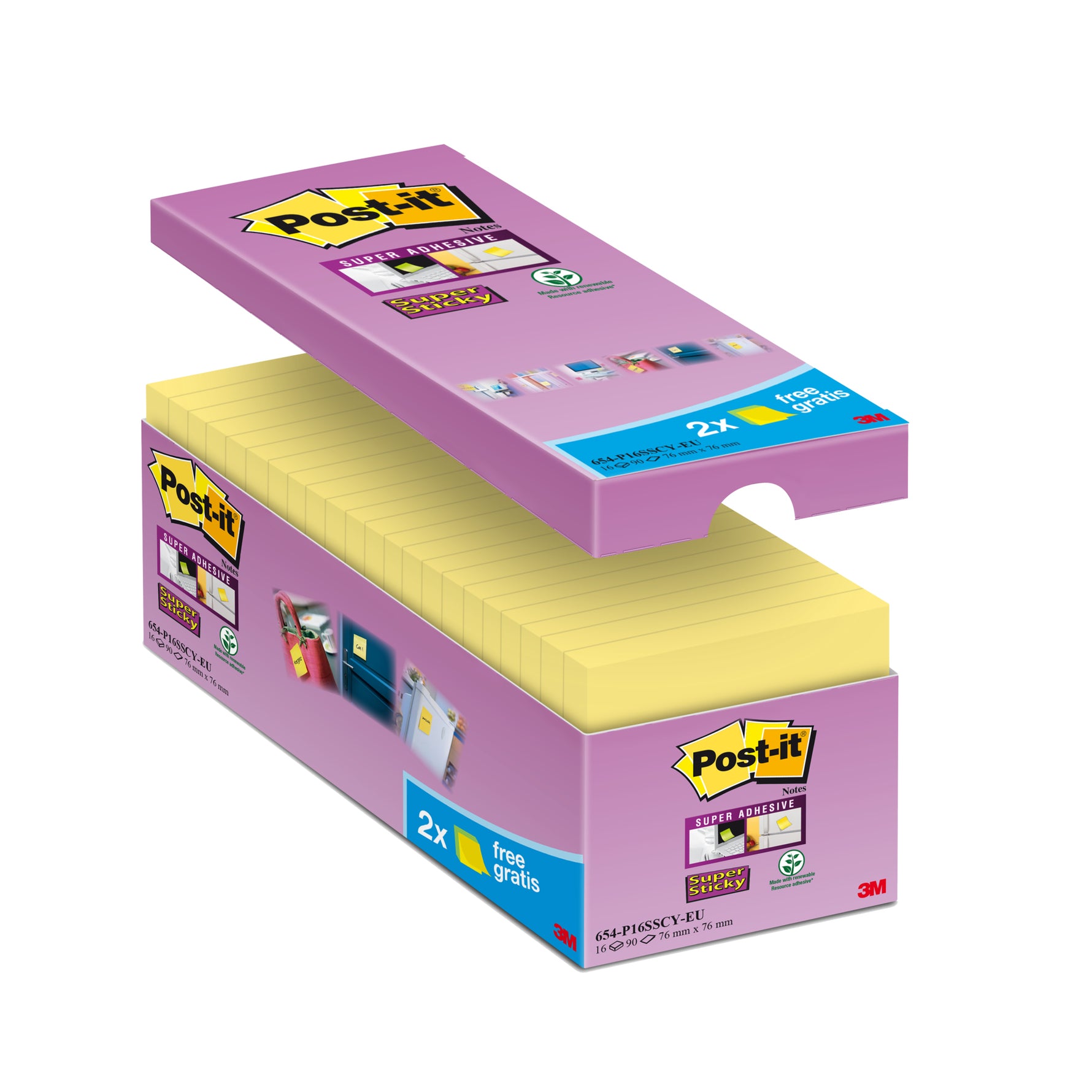 Post-it® Haftnotiz Notes Promotion 76 x 76 mm (B x H)