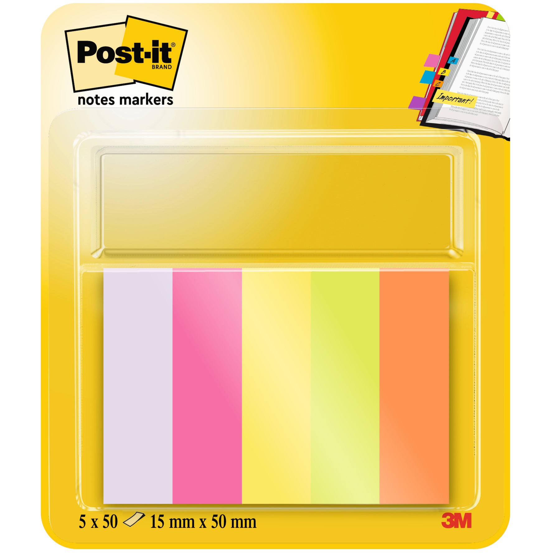Post-it® Haftmarker Page Marker 50 x 15 mm (B x H)