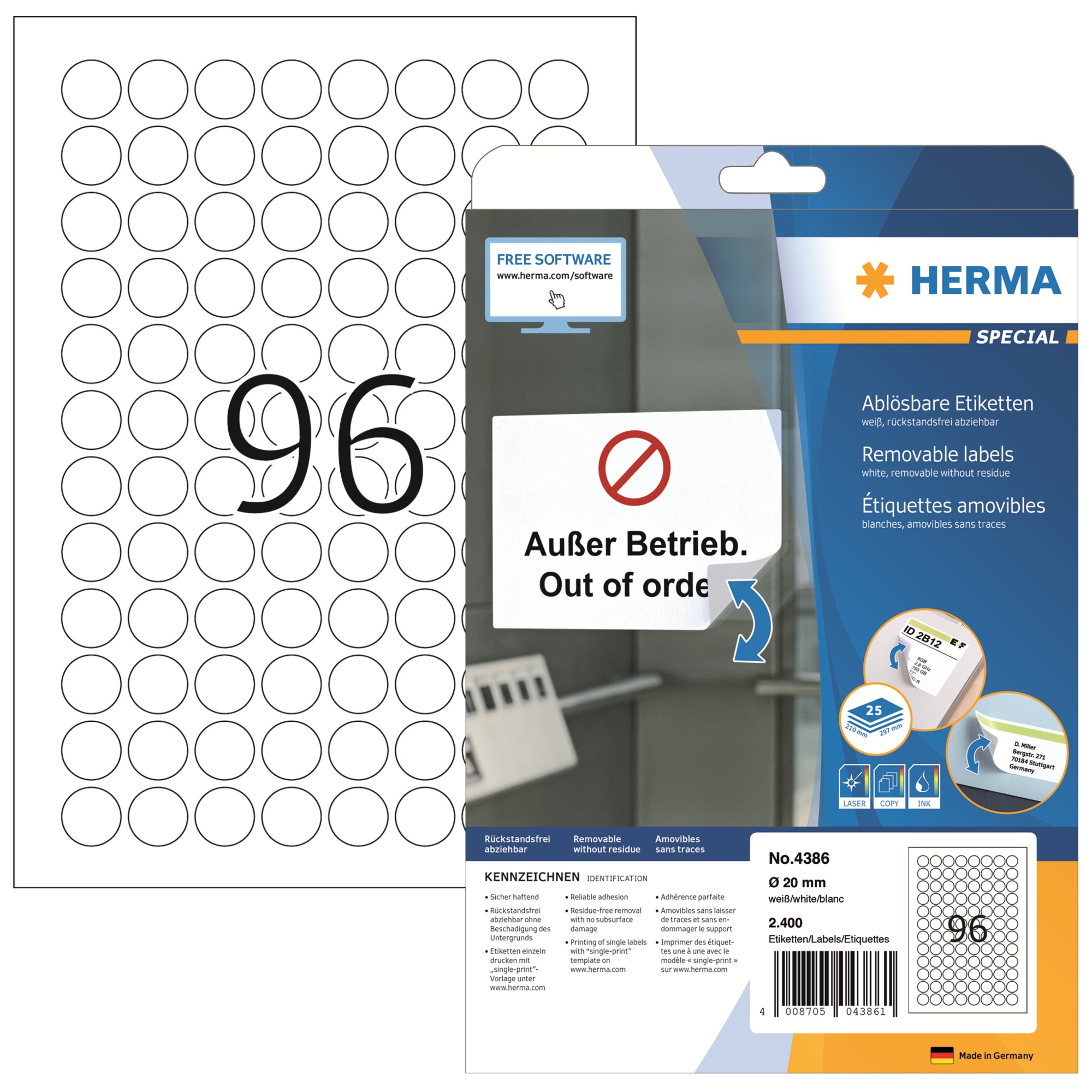 HERMA Universaletikett 20 mm