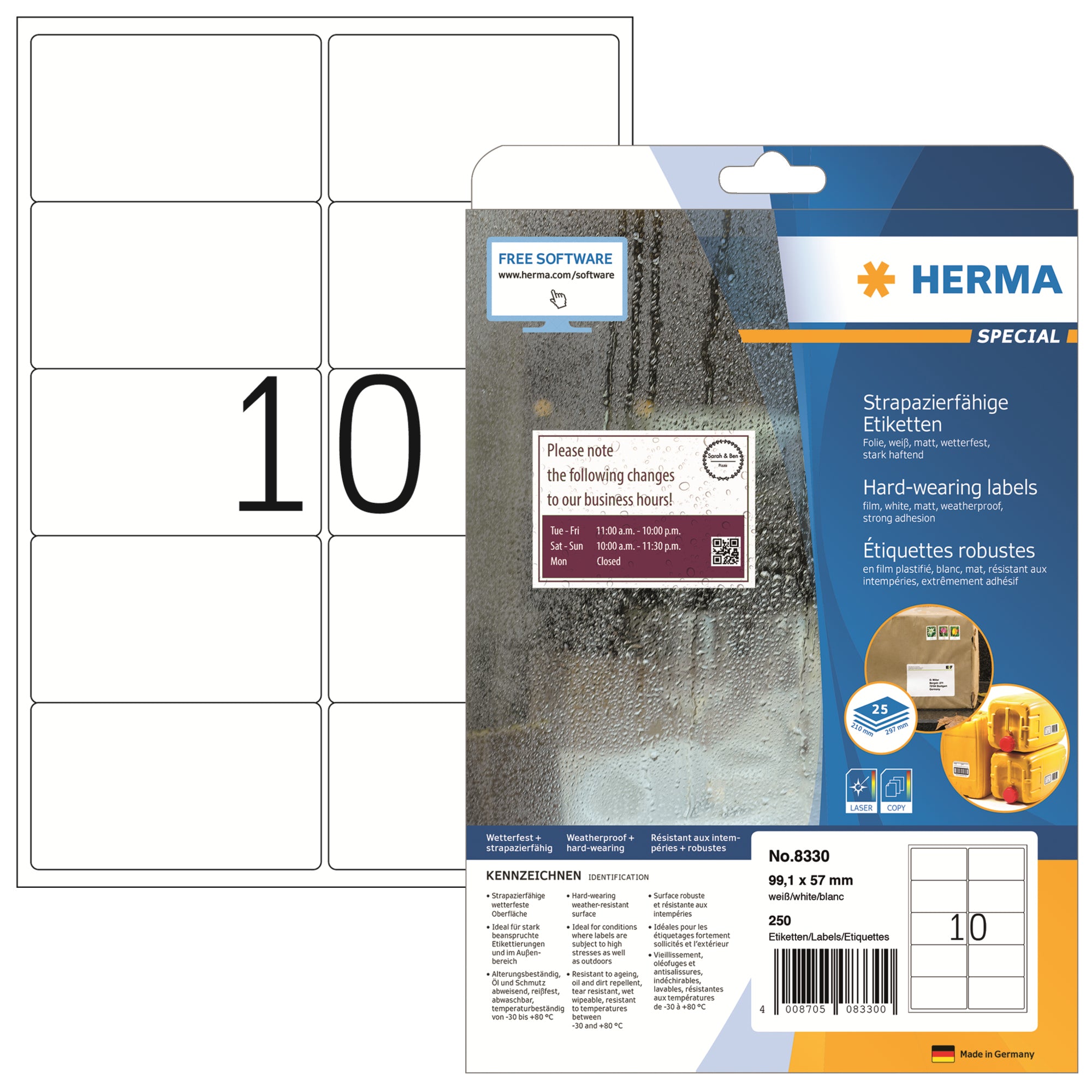 HERMA Adressetikett 99,1 x 57 mm (B x H)