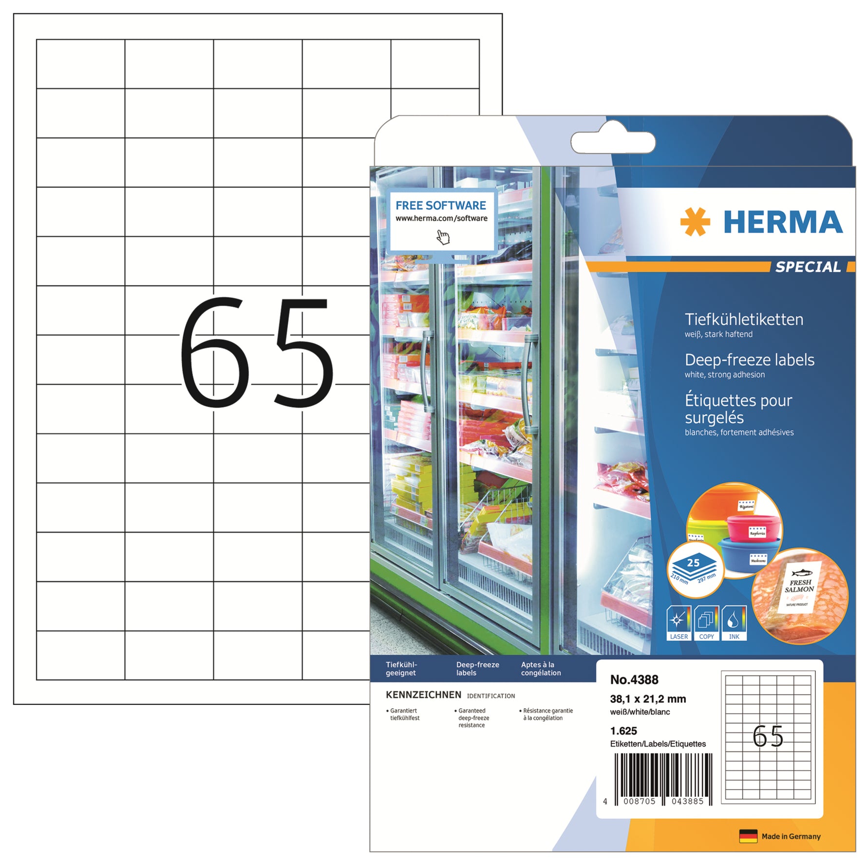 HERMA Tiefkühletikett SPECIAL 38,1 x 21,2 mm (B x H)