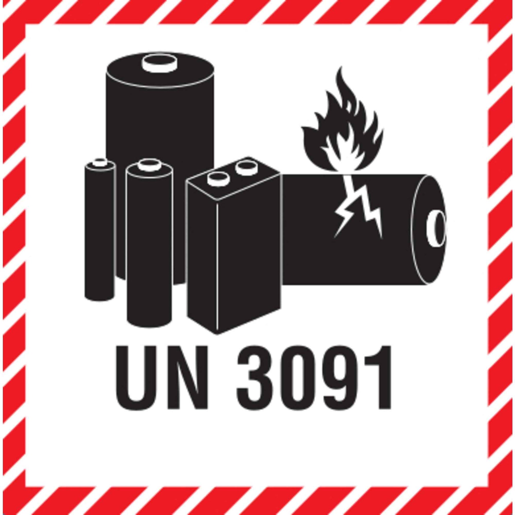 DR-Label Hinweisetikett Batterielabel
