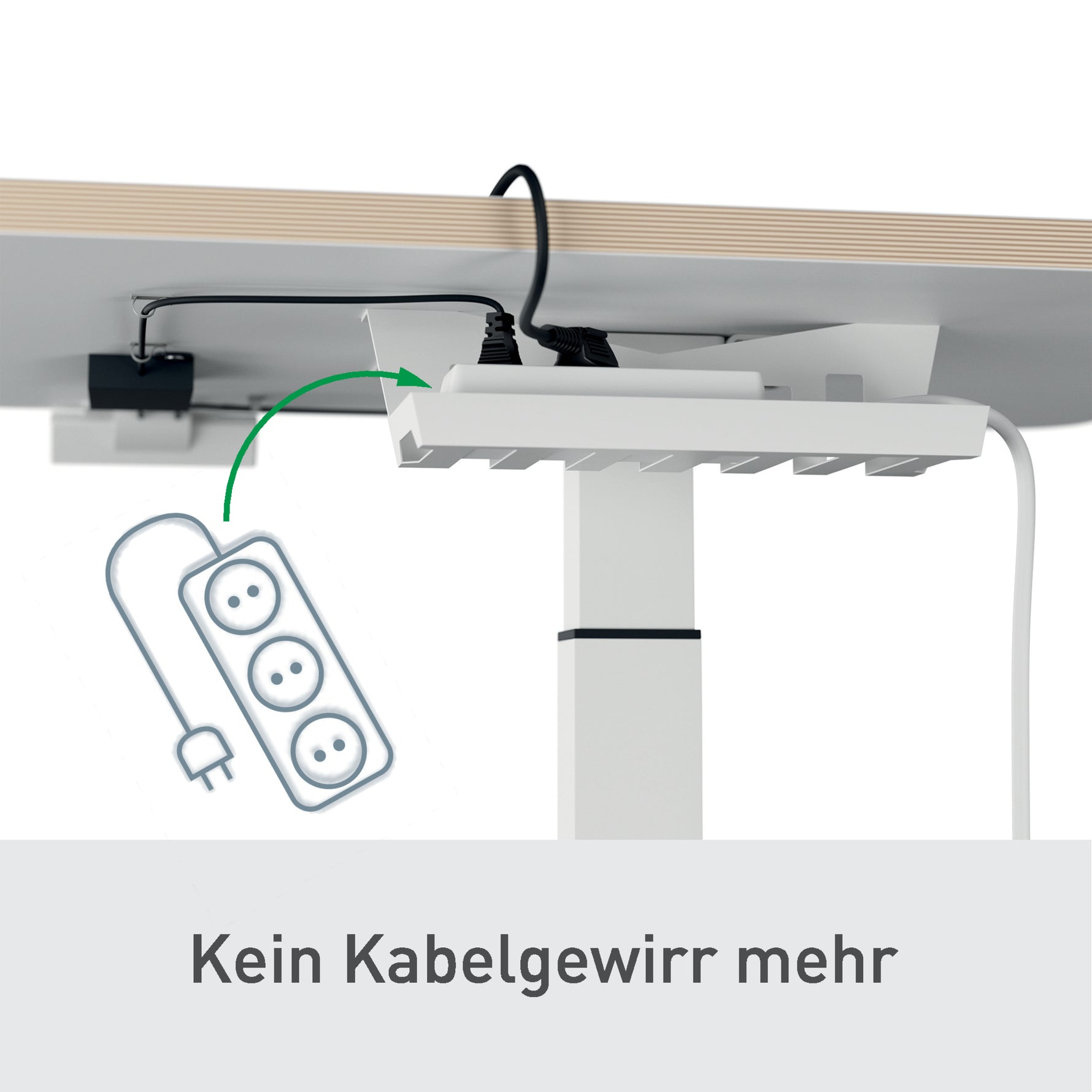 Leitz Schreibtisch Ergo 800 x 650-1.300 x 600 mm (B x H x T) elektronisch