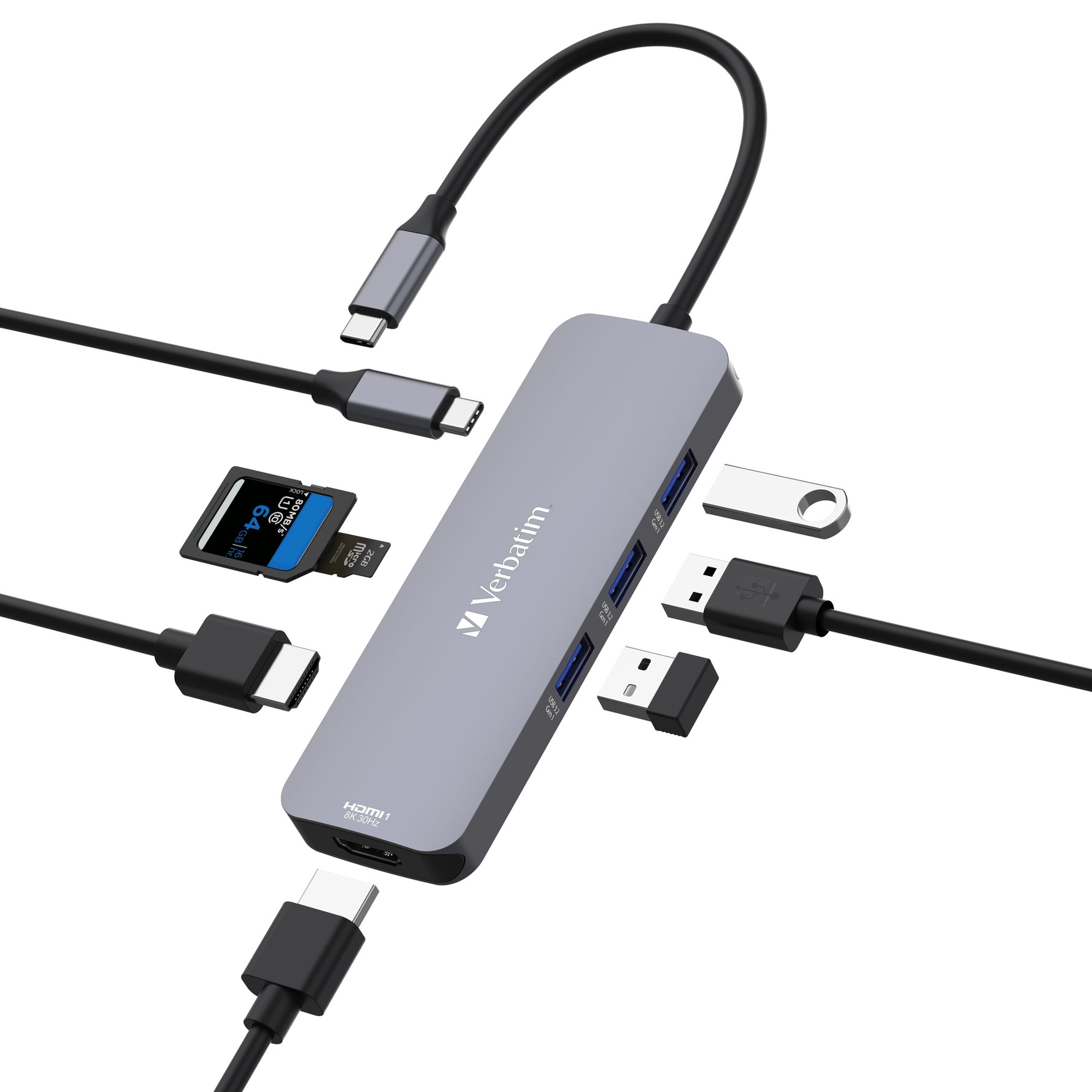 Verbatim USB-Hub CMH-08 85 W