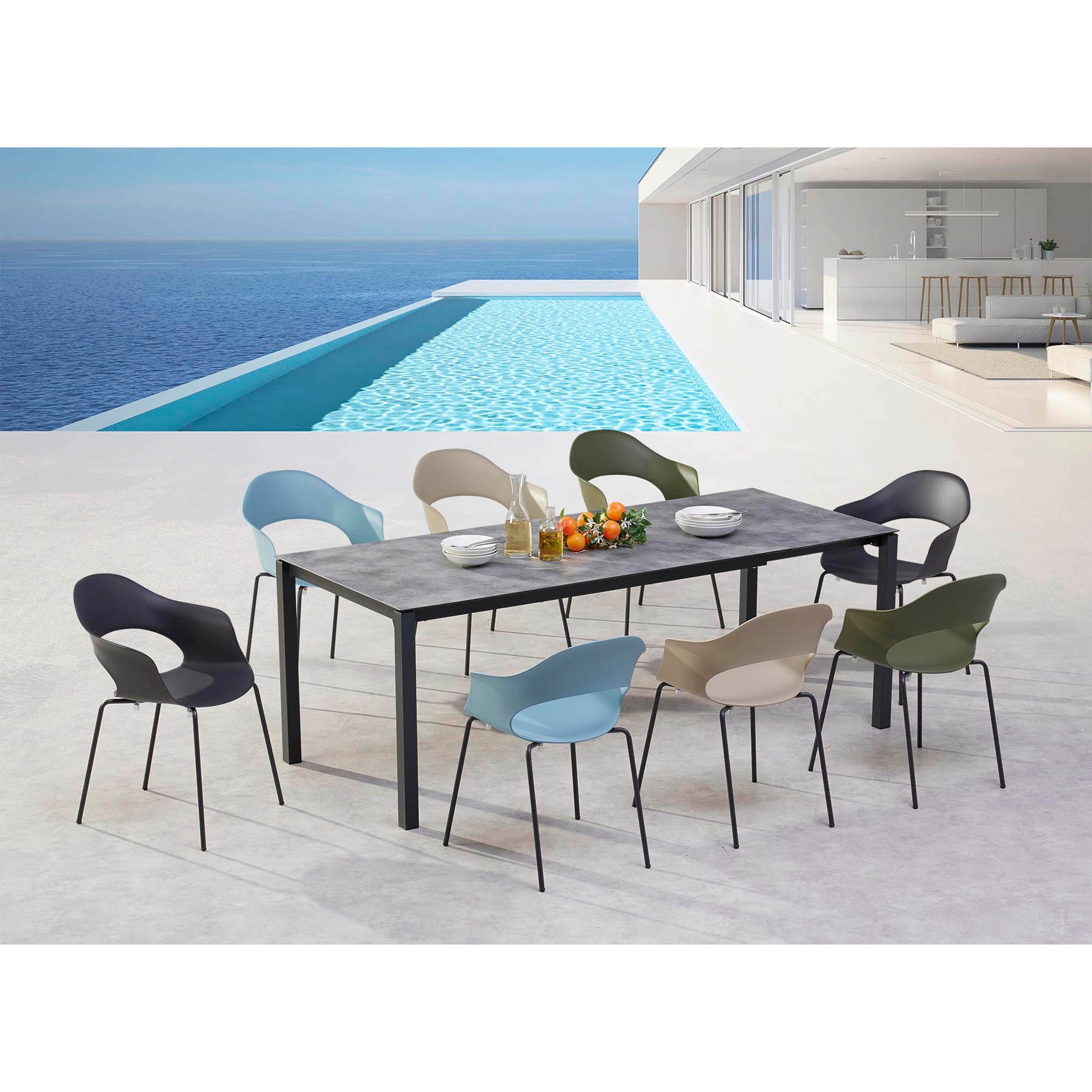 BEST Gartentisch Palazzo 120-200 x 75 x 80 (B x H x T)