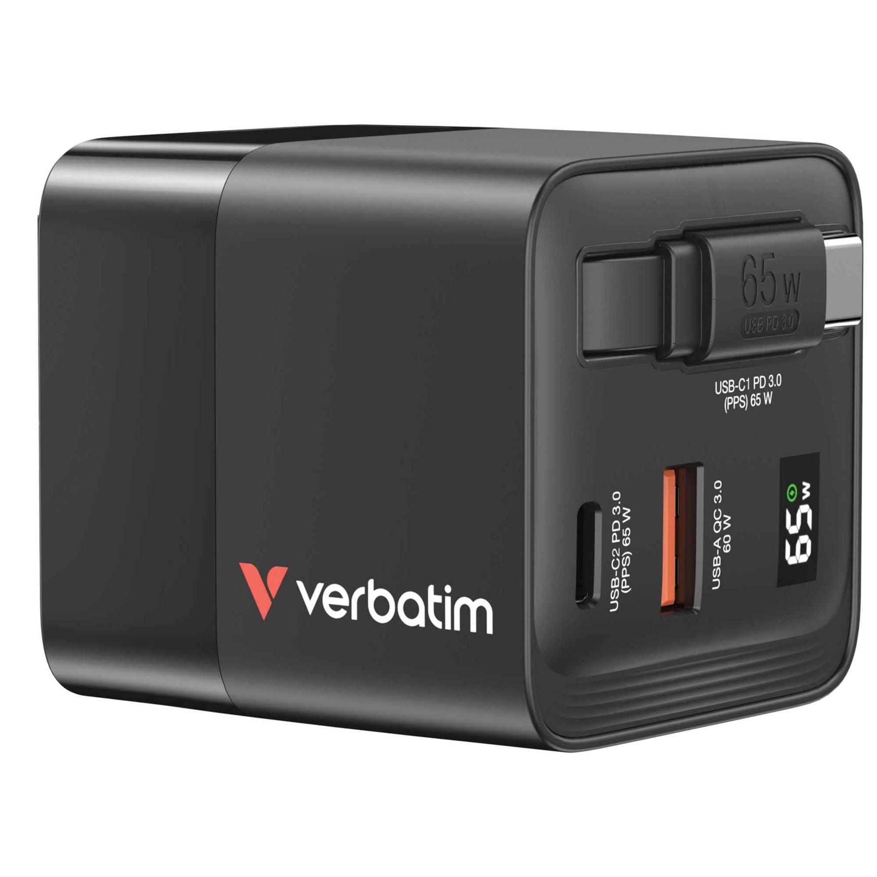 Verbatim Reisenetzteil GaN 65 W