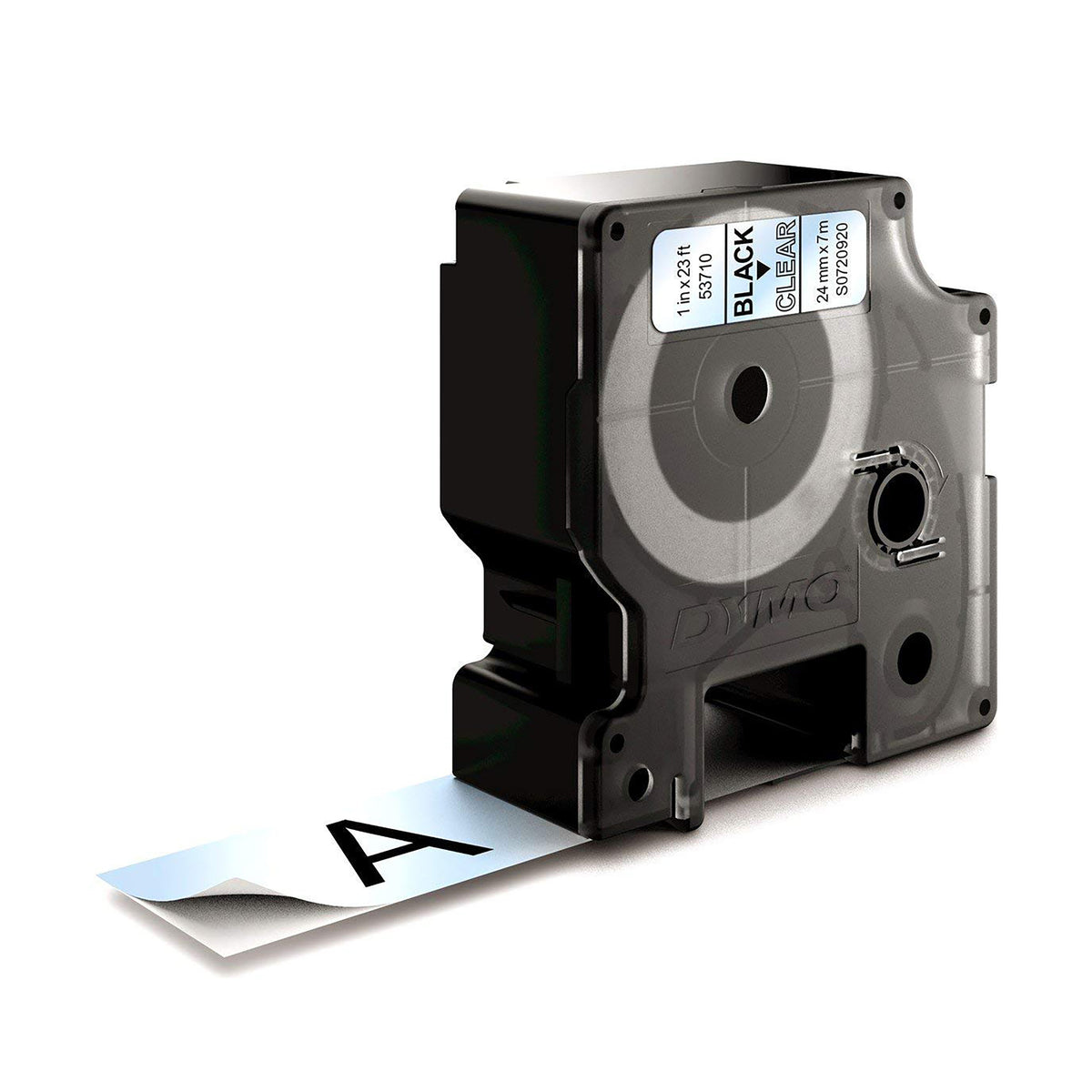 DYMO® Schriftbandkassette D1 24 mm x 7 m (B x L) Kunststoff, 100 % recycelt transparent