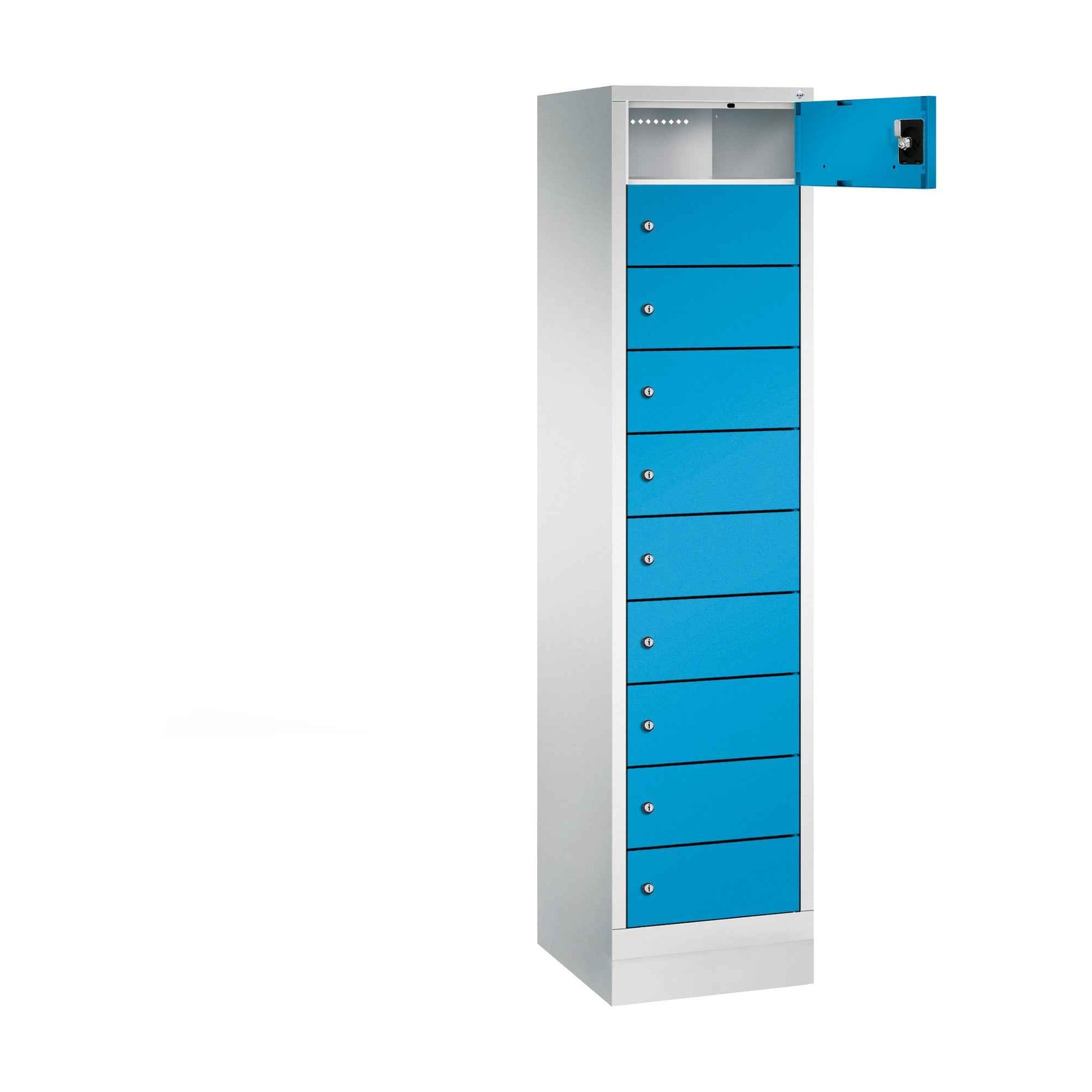 C+P Schließfachschrank Evolo48 mit Sockel 2 x 10 Fächer
