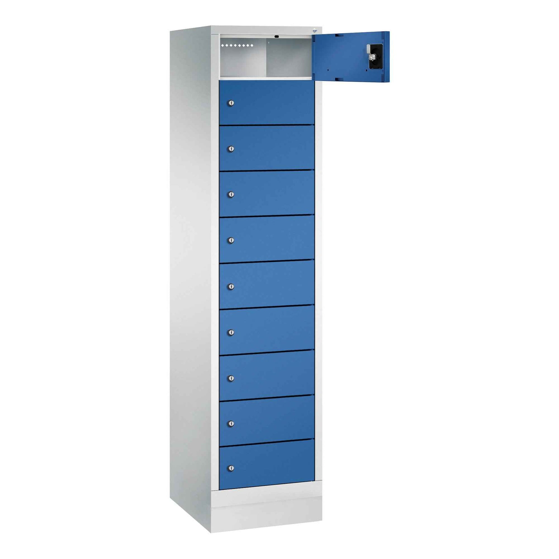 C+P Schließfachschrank Evolo48 mit Sockel 2 x 10 Fächer