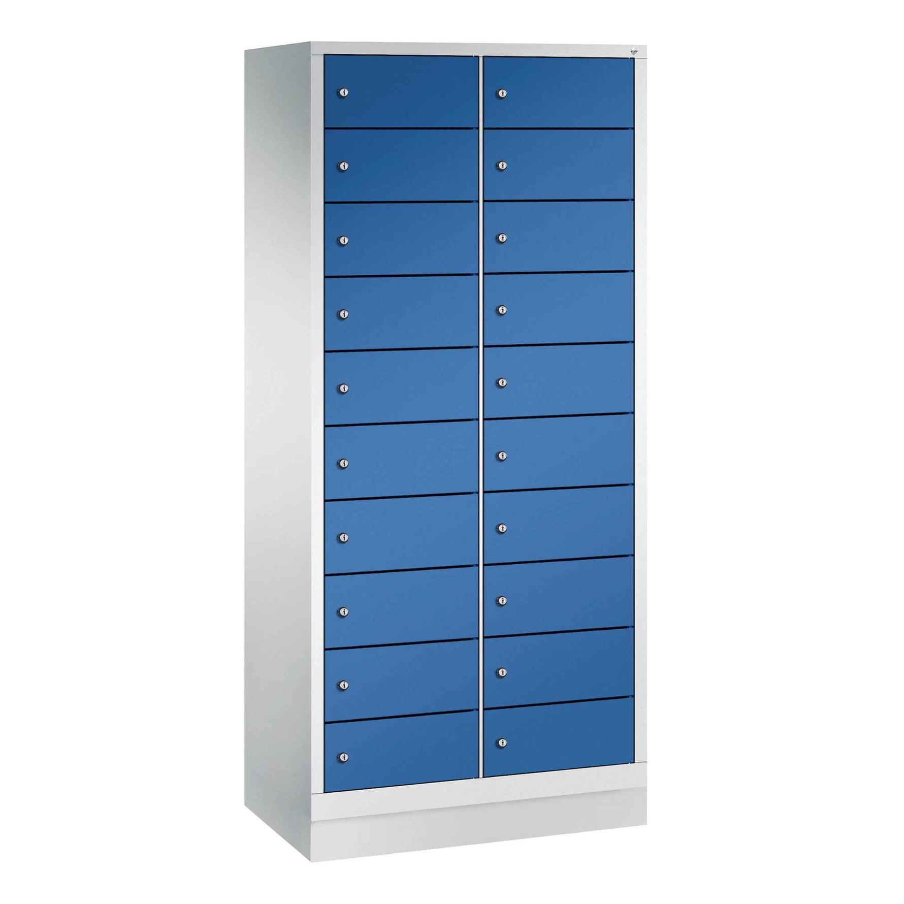 C+P Schließfachschrank Evolo48 mit Sockel 2 x 10 Fächer