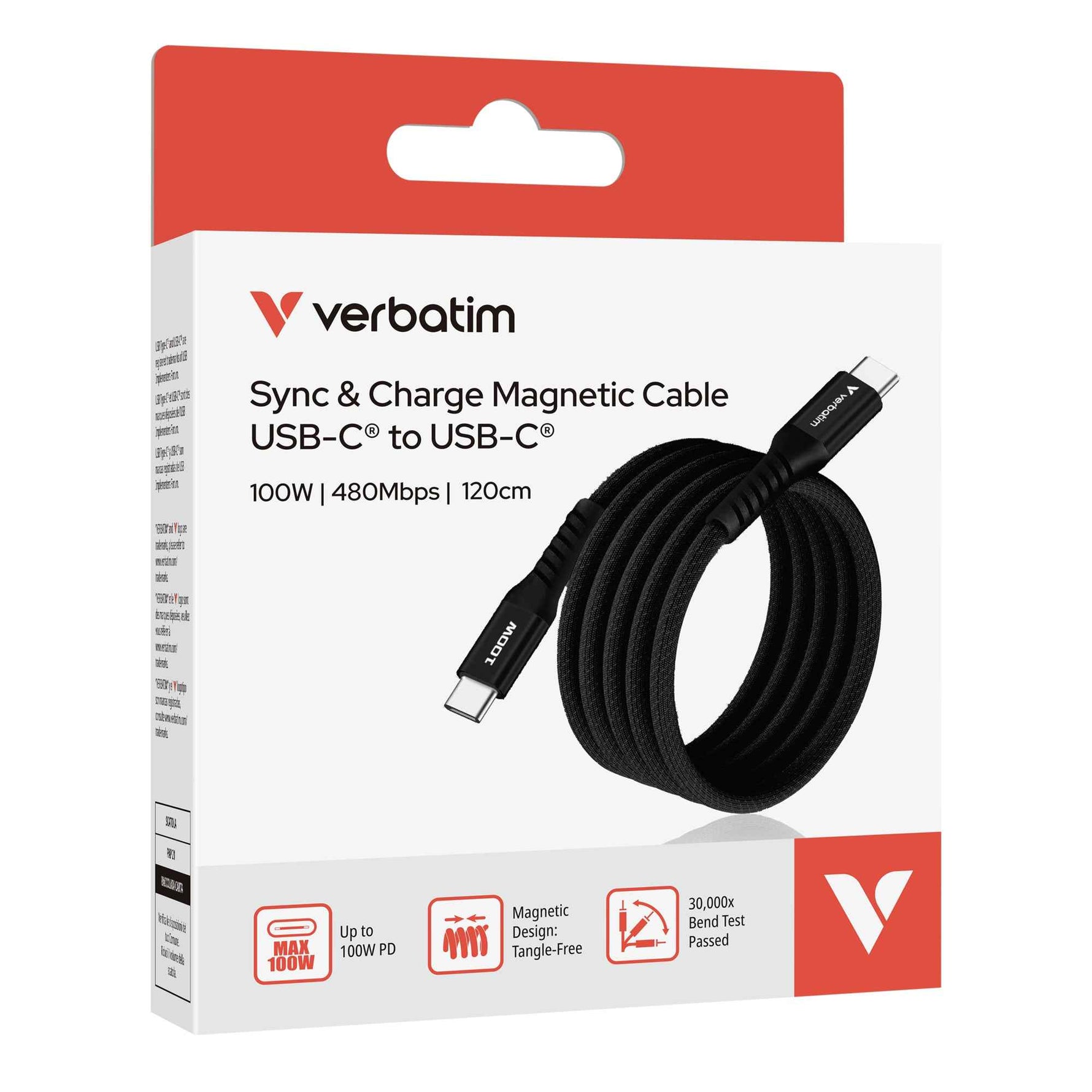Verbatim USB-Kabel USB-C-Stecker/USB-C-Stecker 100 W