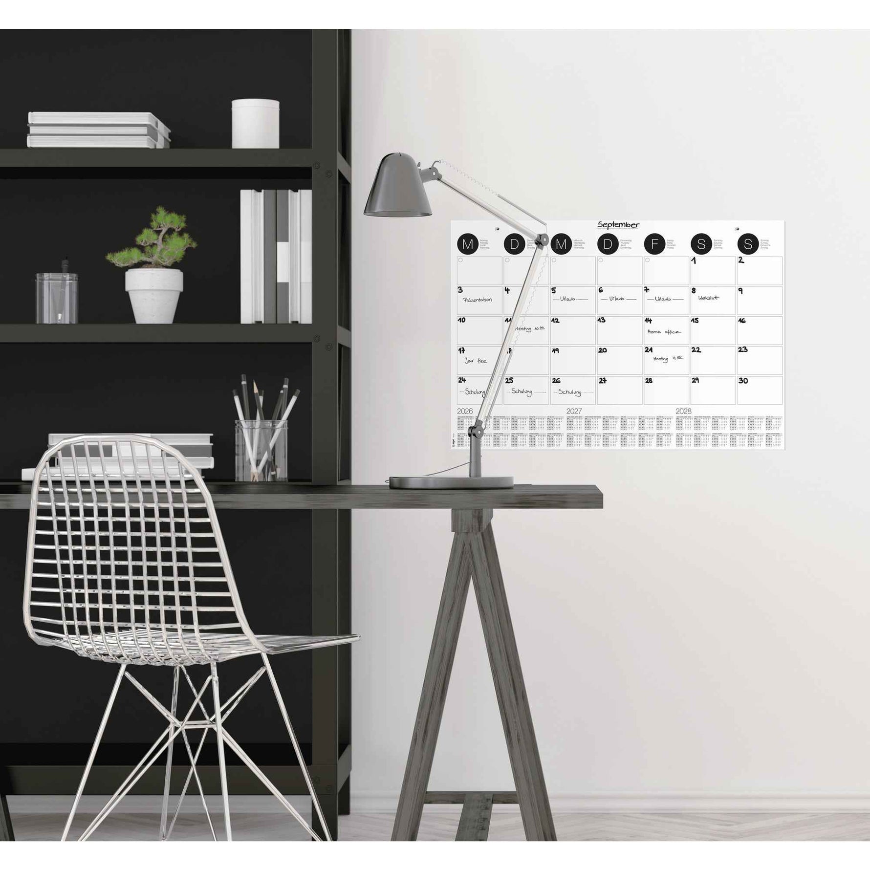 SIGEL Schreibunterlage Monthly Planner mit Kalender 3 Jahre