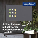 magnetoplan® Moderationstafel Design VarioPin schwarz, pulverbeschichtet