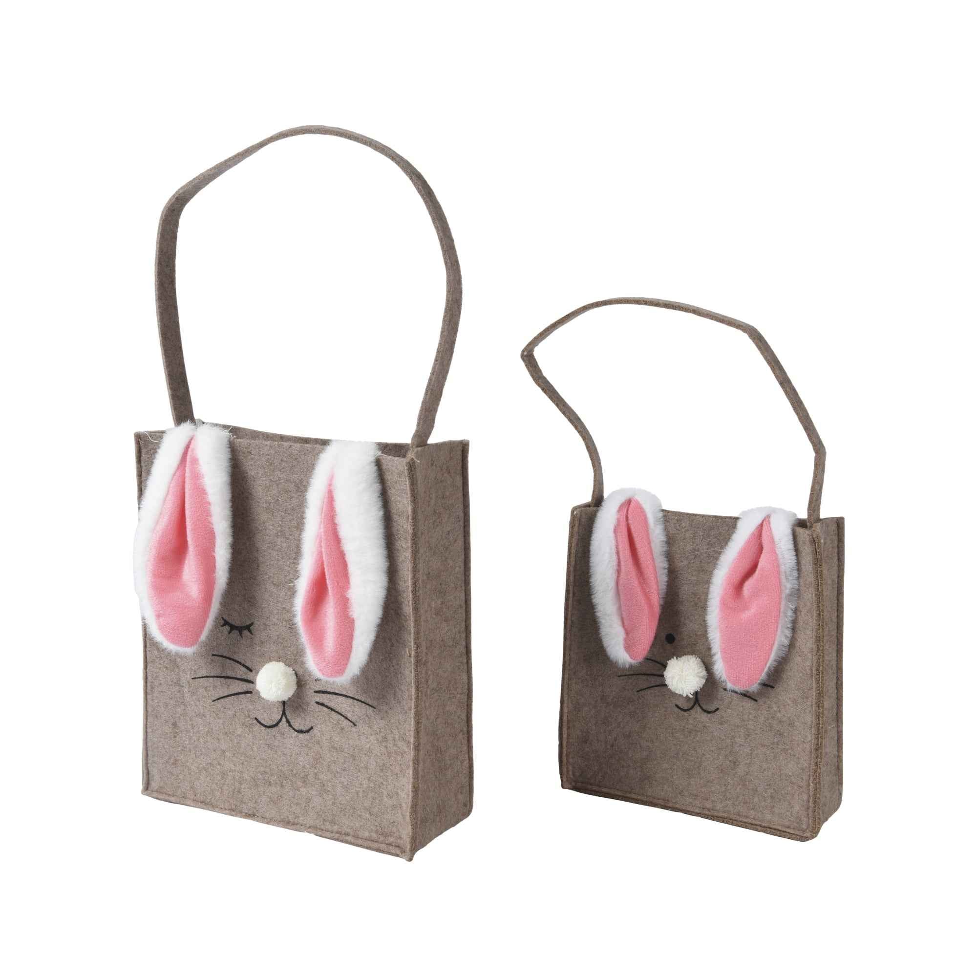 DECORIS Geschenktragetasche Osterhasen 2er Set