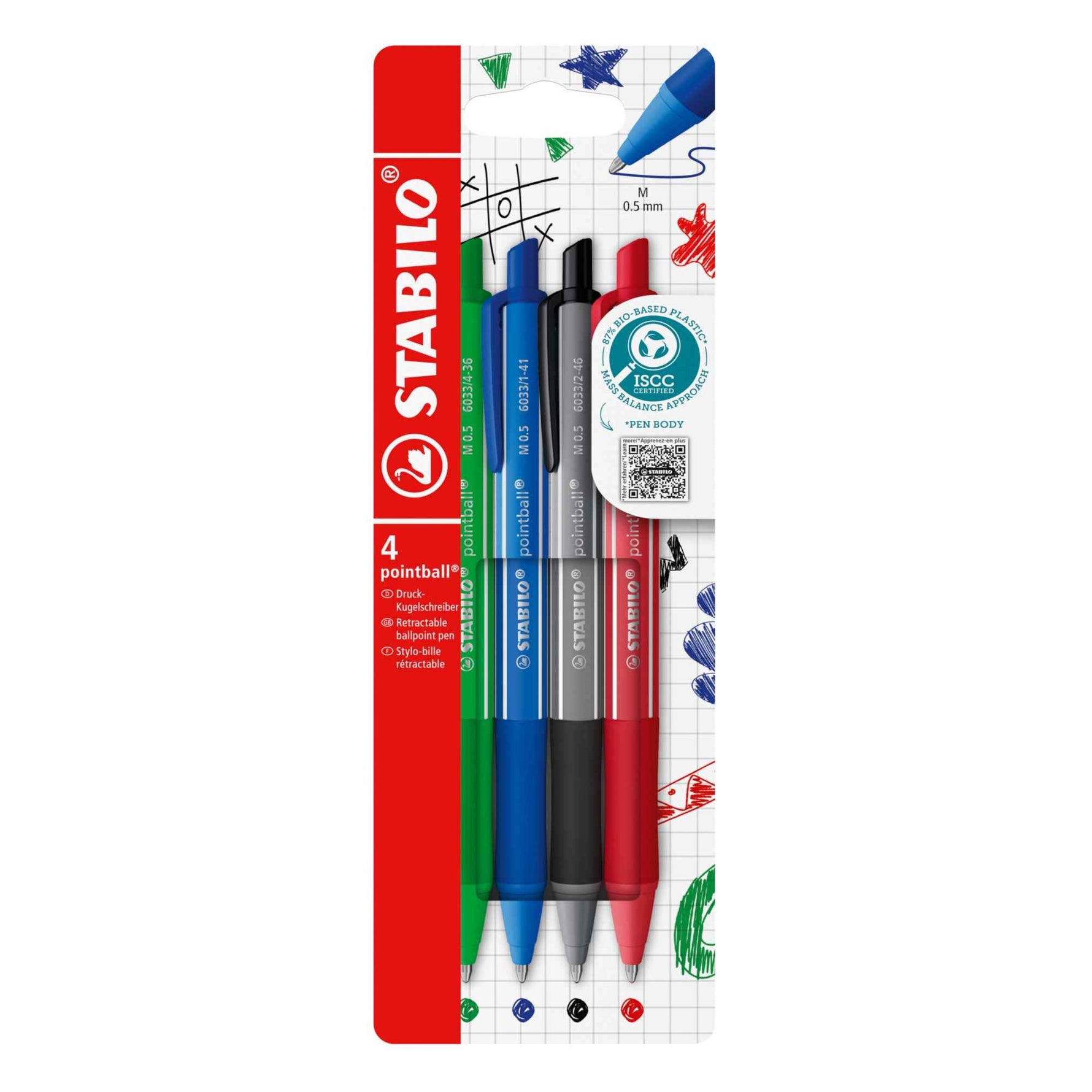 STABILO® Kugelschreiber pointball® colorful nicht dokumentenecht