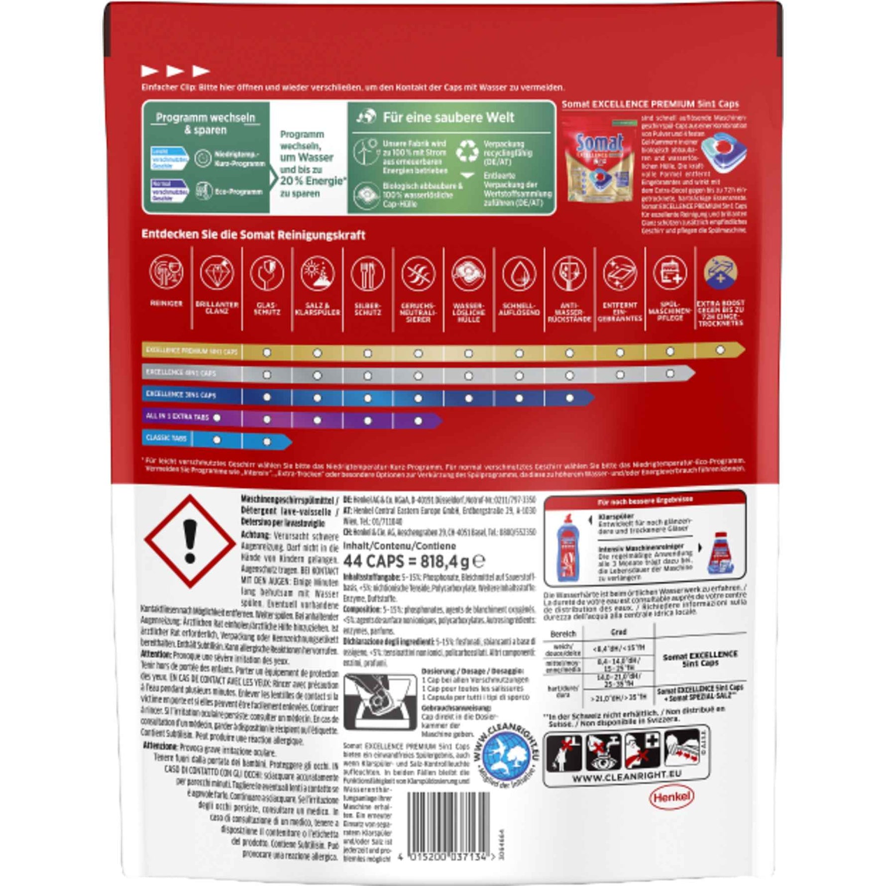 Somat Spülmaschinentabs EXCELLENCE Premium 5in1 Caps