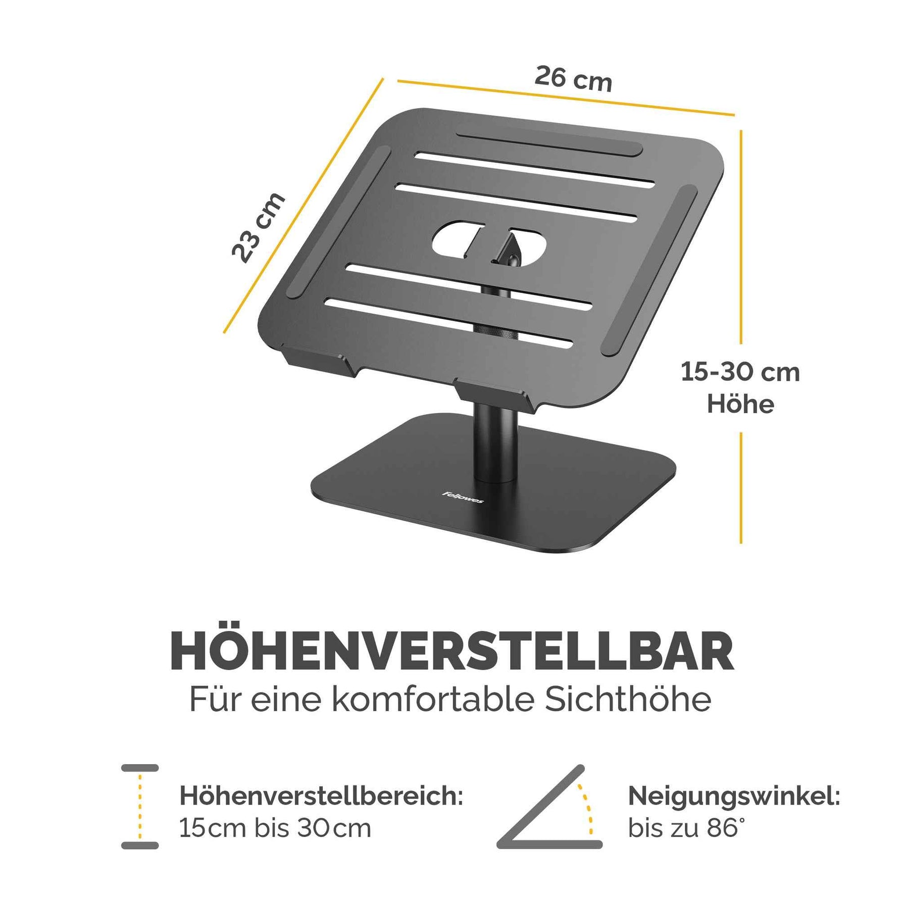 Fellowes® Notebookständer Alumia™