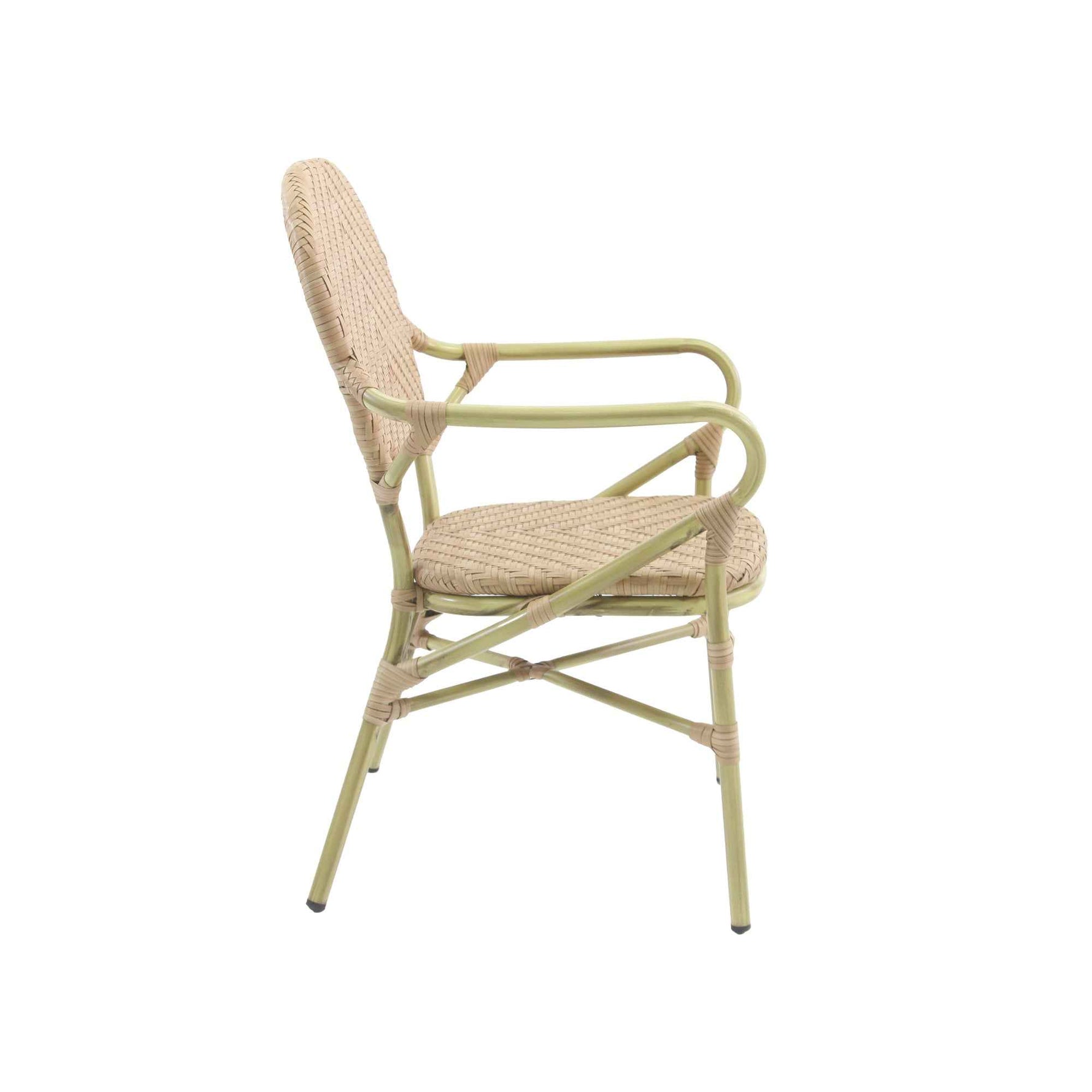 FEROS Gartenstuhl Tango weiß/pastellgrün