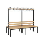 C+P Umkleidebank Solid Holz 1.000 x 1.716 x 770 mm (B x H x T) ohne Schuhrost
