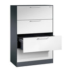 C+P Hängeregistraturschrank Asisto 440 x 1.298 x 600 mm (B x H x T) 1-bahnig schwarzgrau