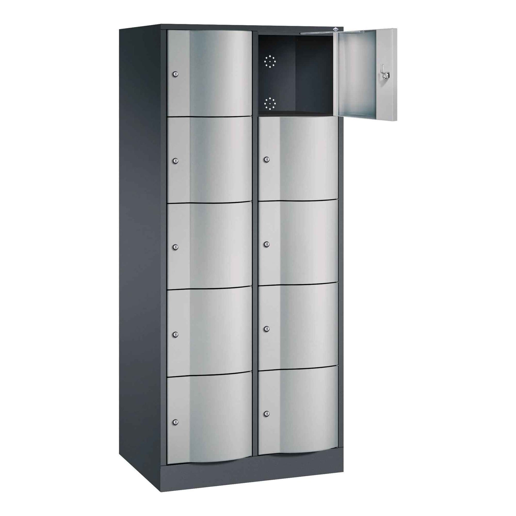 C+P Schließfachschrank Resisto 396 x 1.950 x 540 mm (B x H x T) 4 Fächer