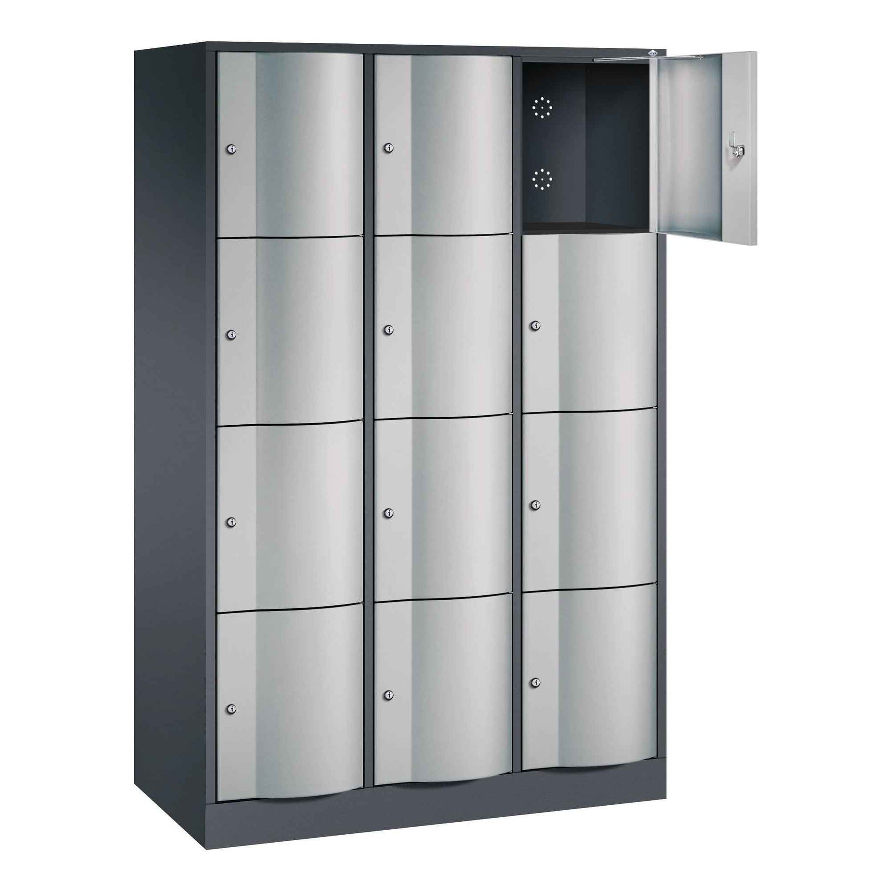 C+P Schließfachschrank Resisto 396 x 1.950 x 540 mm (B x H x T) 4 Fächer