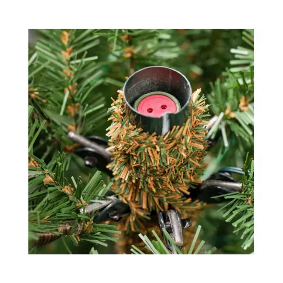 EVERLANDS Weihnachtsbaum Nordmann Tanne mit Beleuchtung 130 x 180 cm (Ø x H)