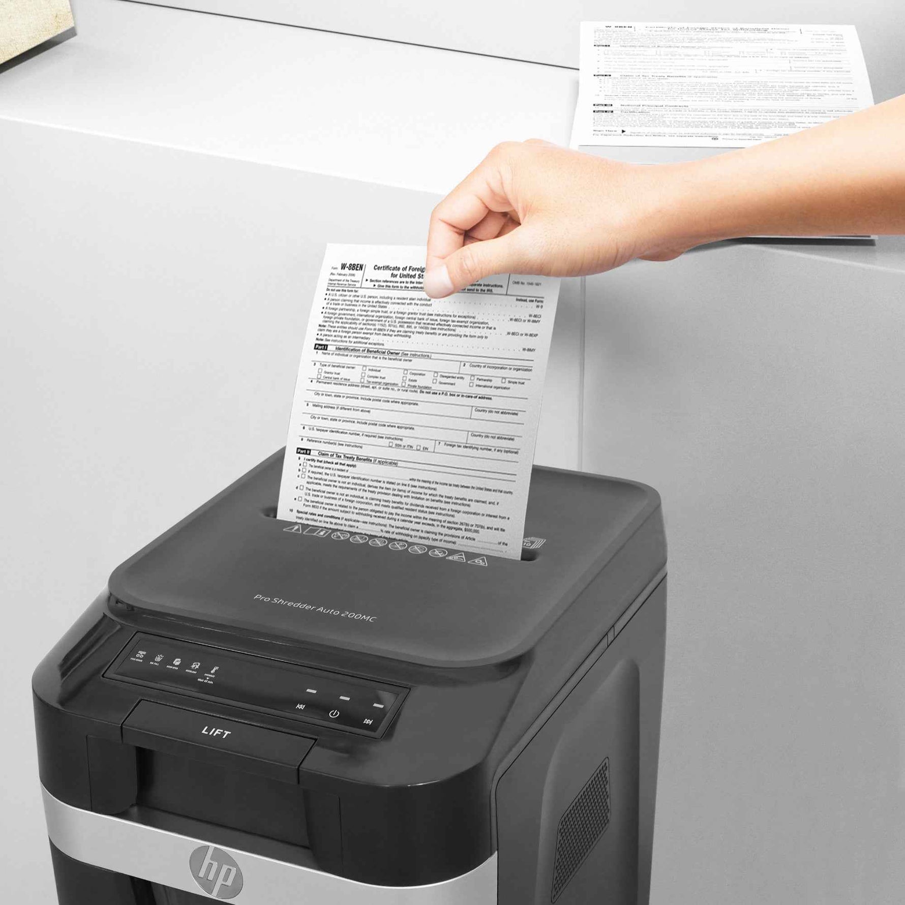 HP Aktenvernichter Pro Shredder Auto 200MC