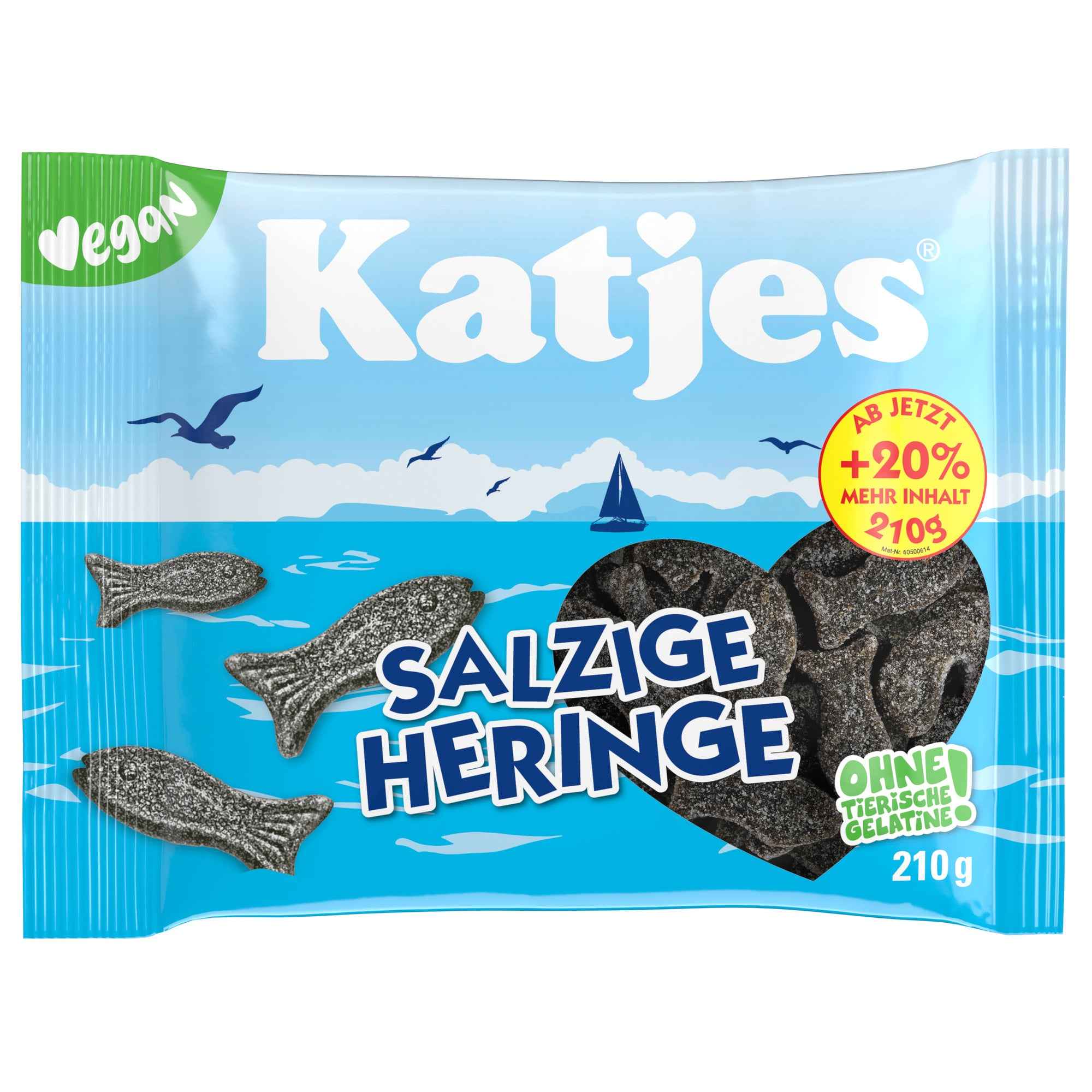 Katjes Lakritz Salzige Heringe 210 g/Pack.