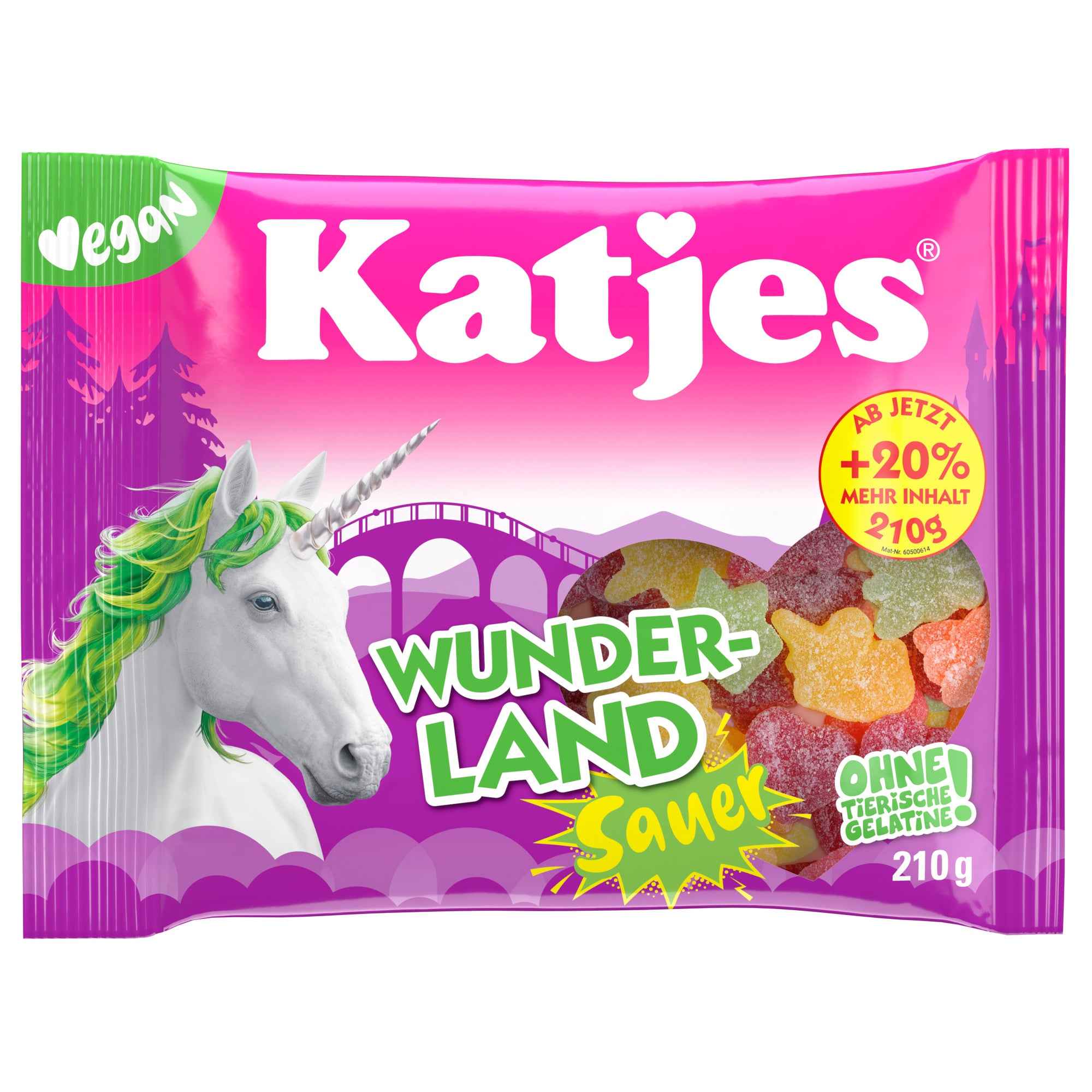 Katjes Fruchtgummi Wunderland Sauer 210 g/Pack.