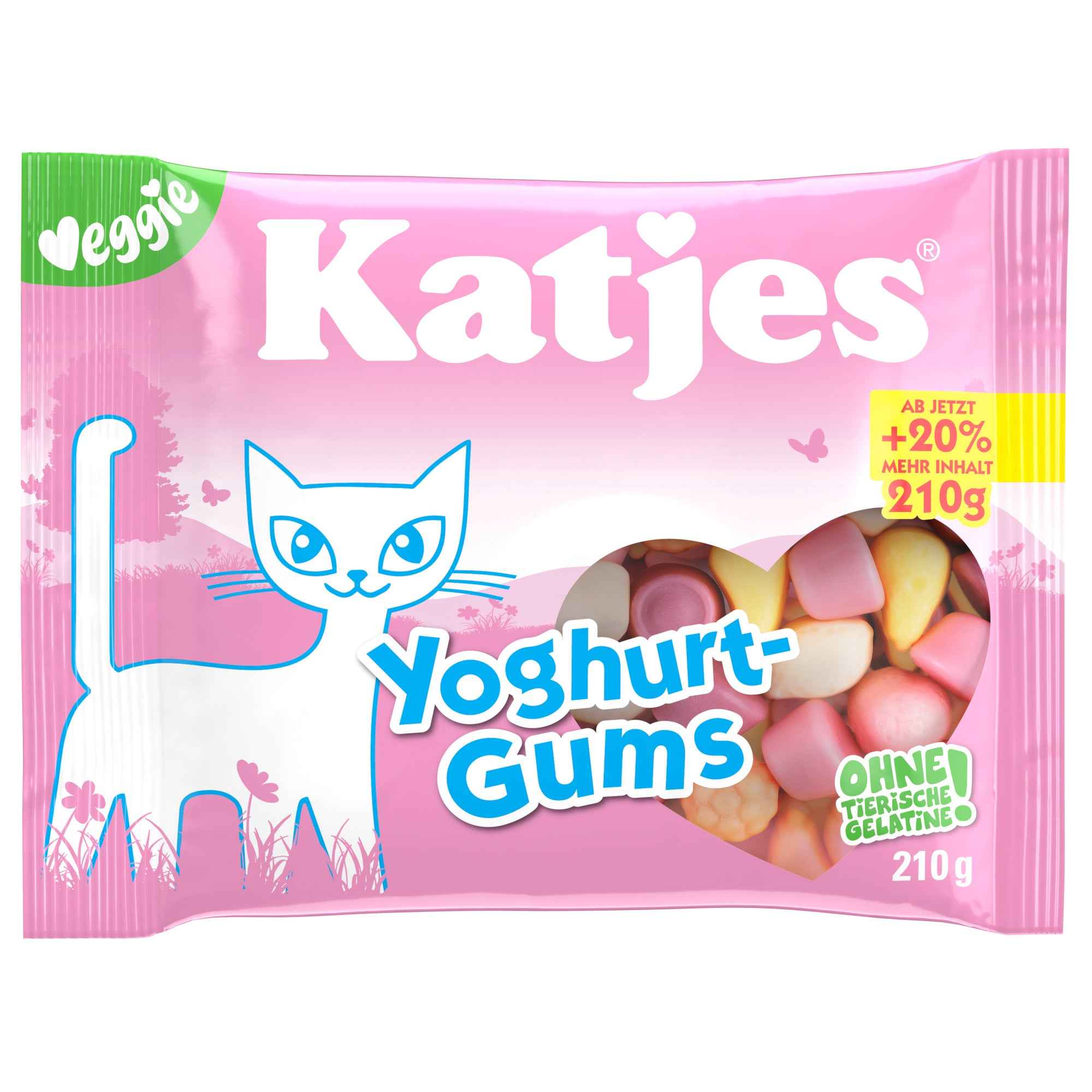 Katjes Fruchtgummi Yoghurt Gums 210 g/Pack.