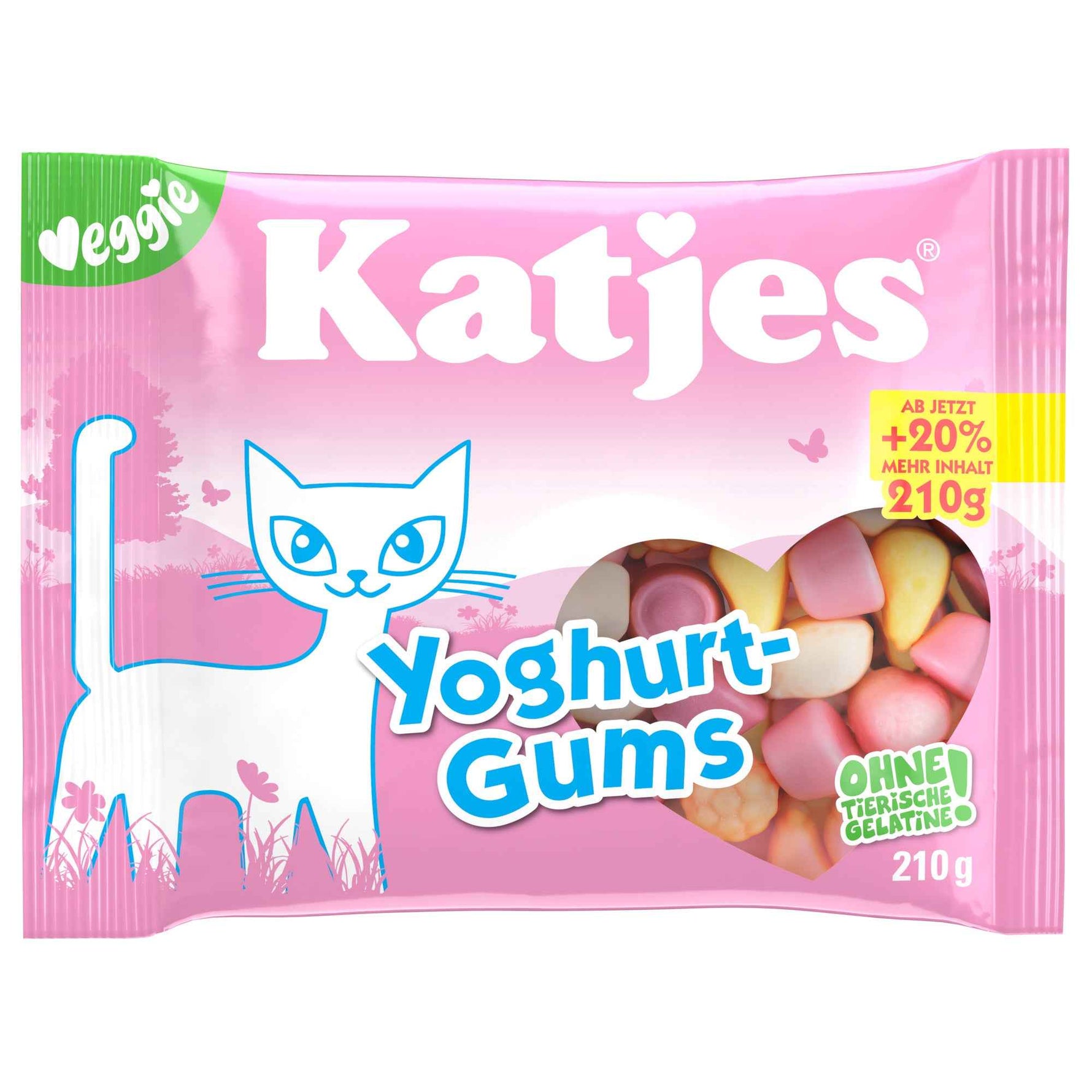 Katjes Fruchtgummi Yoghurt Gums 210 g/Pack.