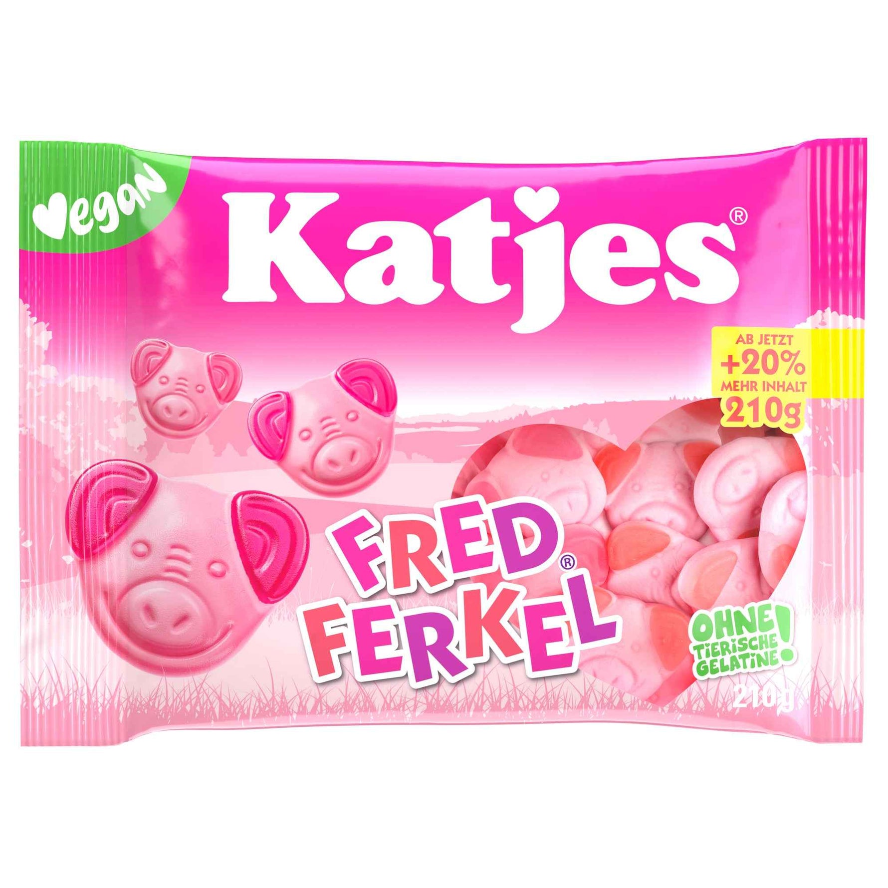 Katjes Fruchtgummi Fred Ferkel 210 g/Pack.