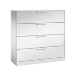 C+P Hängeregistraturschrank Asisto 440 x 1.298 x 600 mm (B x H x T) 1-bahnig schwarzgrau