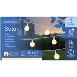 LUMINEO Solarleuchte Lichterkette Kugel