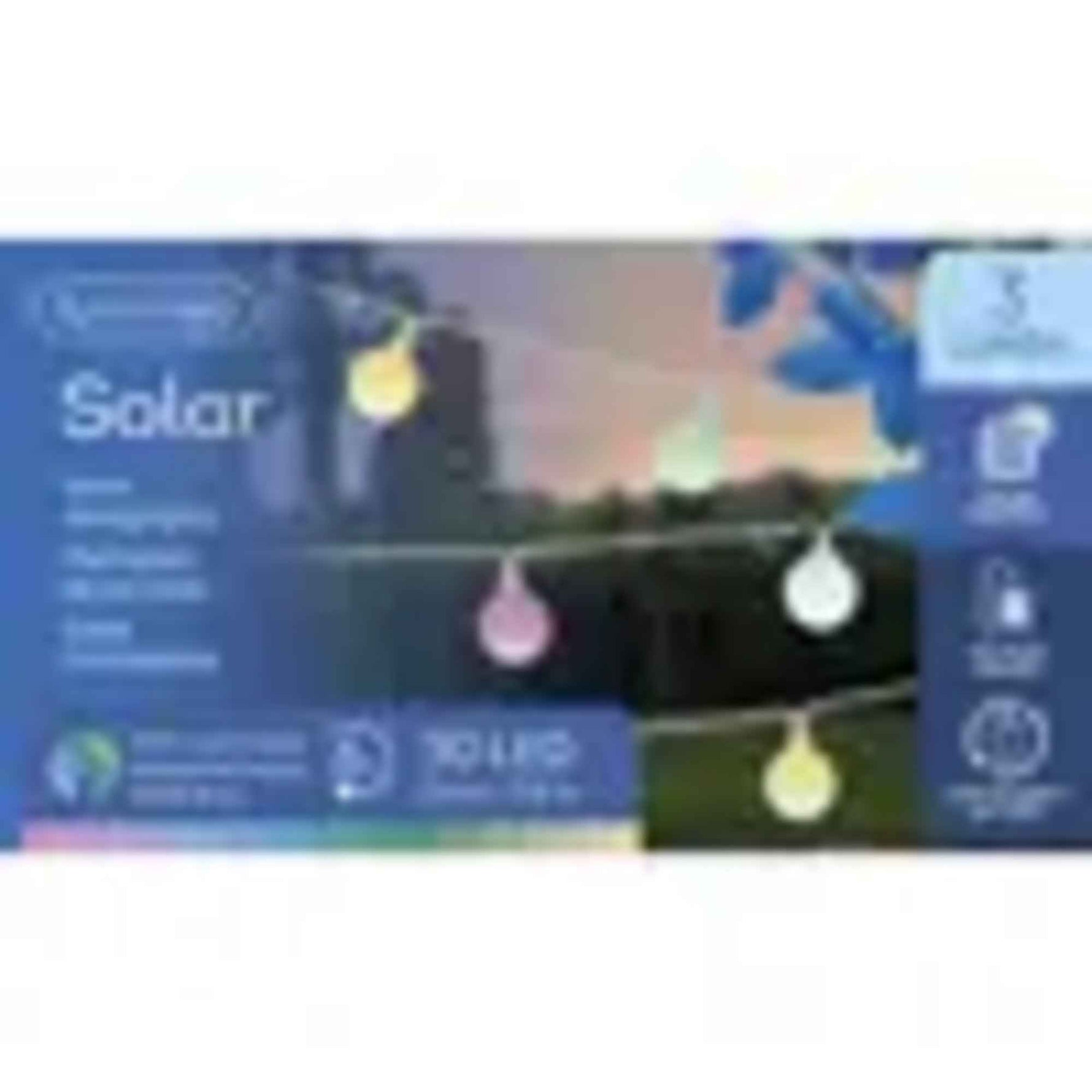 LUMINEO Solarleuchte Lichterkette Kugel