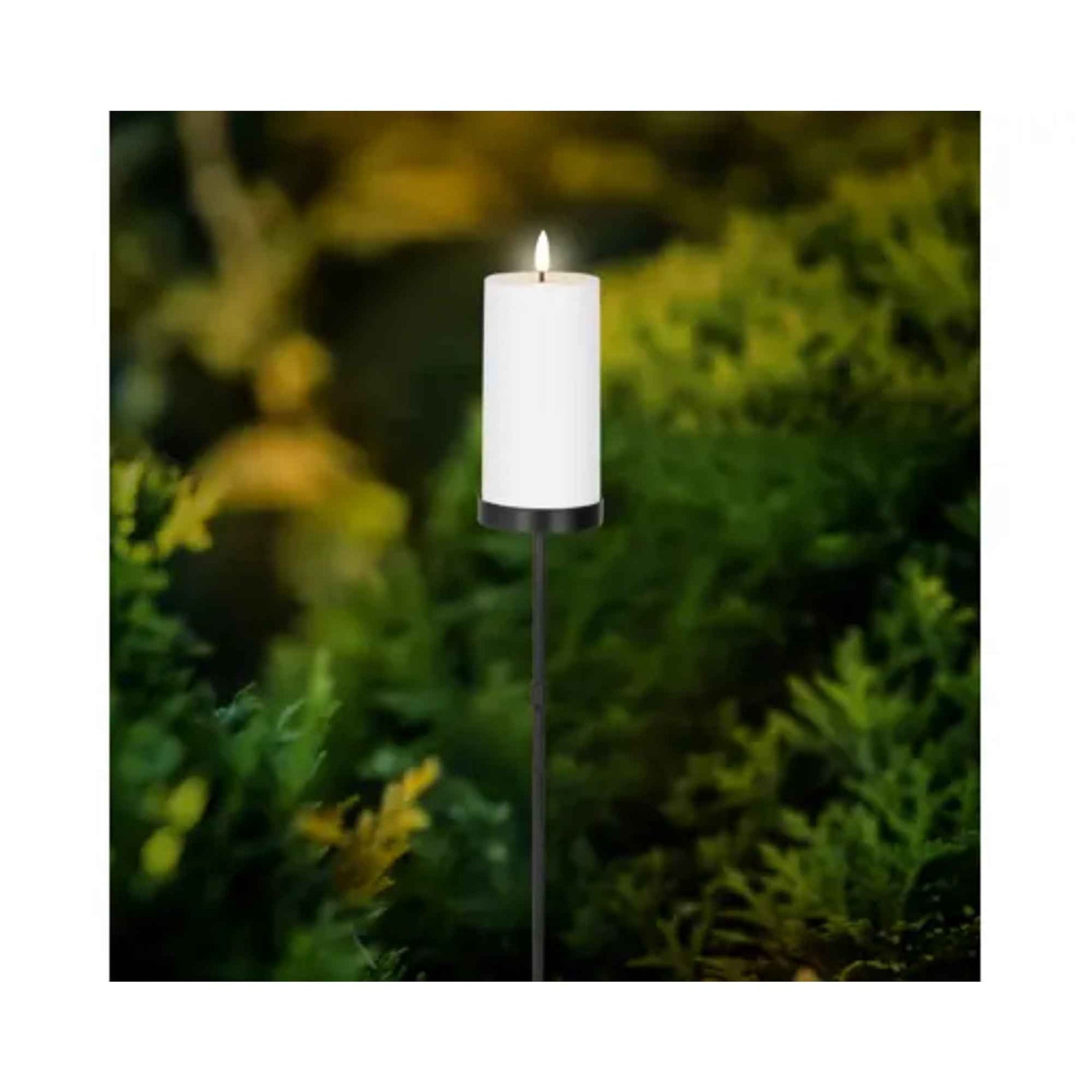 LUMINEO Solarleuchte Gartenstecker Kerze