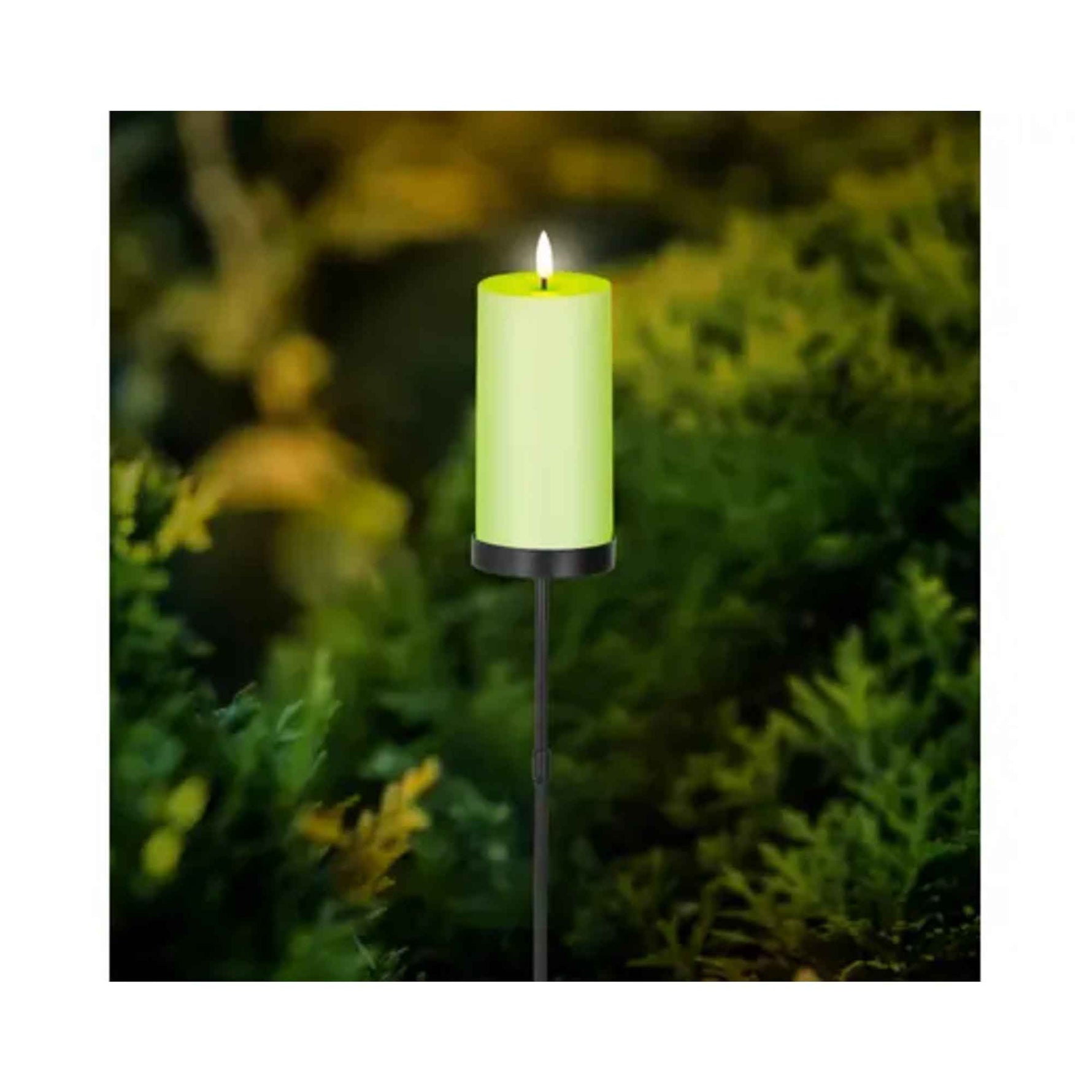 LUMINEO Solarleuchte Gartenstecker Kerze