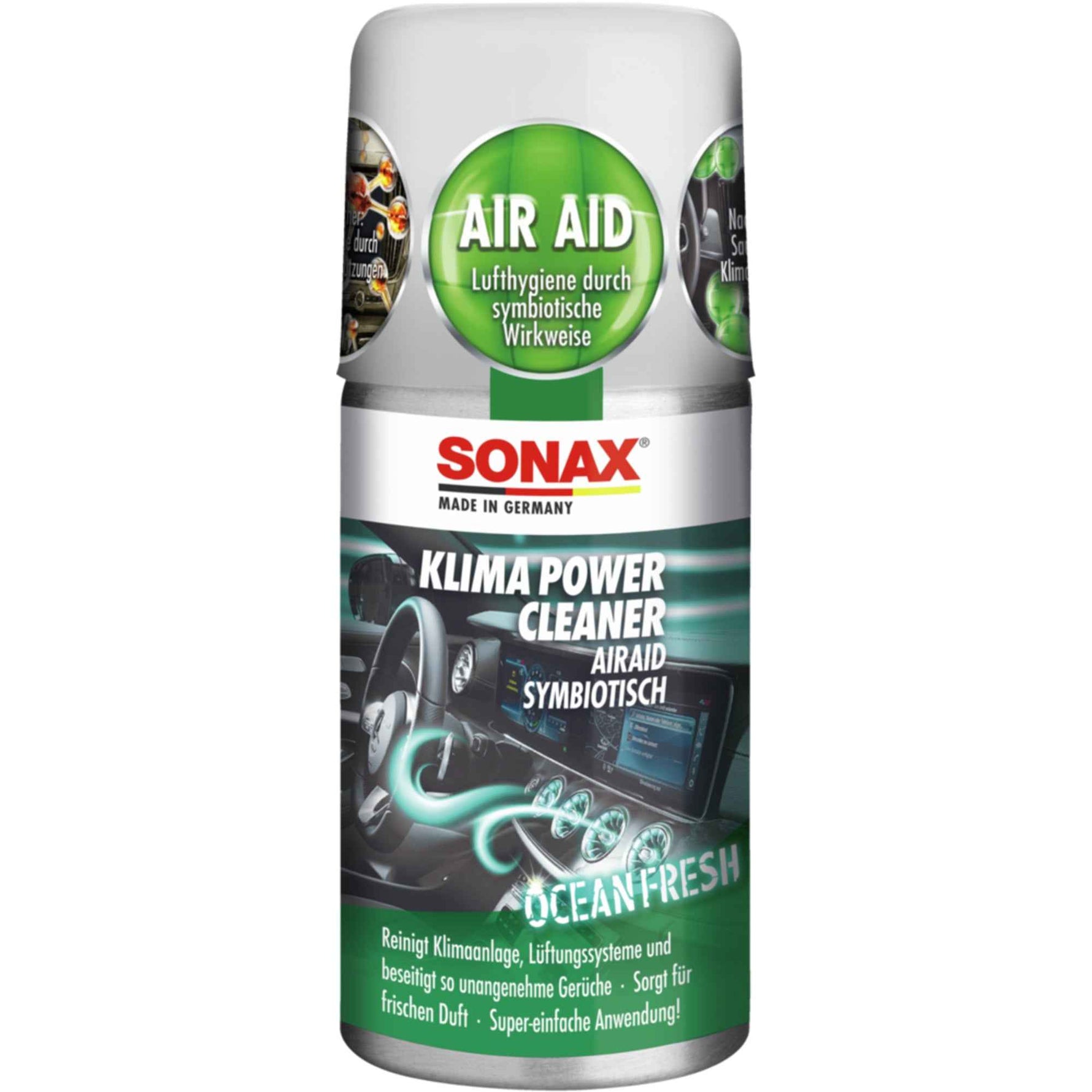 SONAX Lufterfrischer KlimaPowerCleaner Air Aid Green Lemon