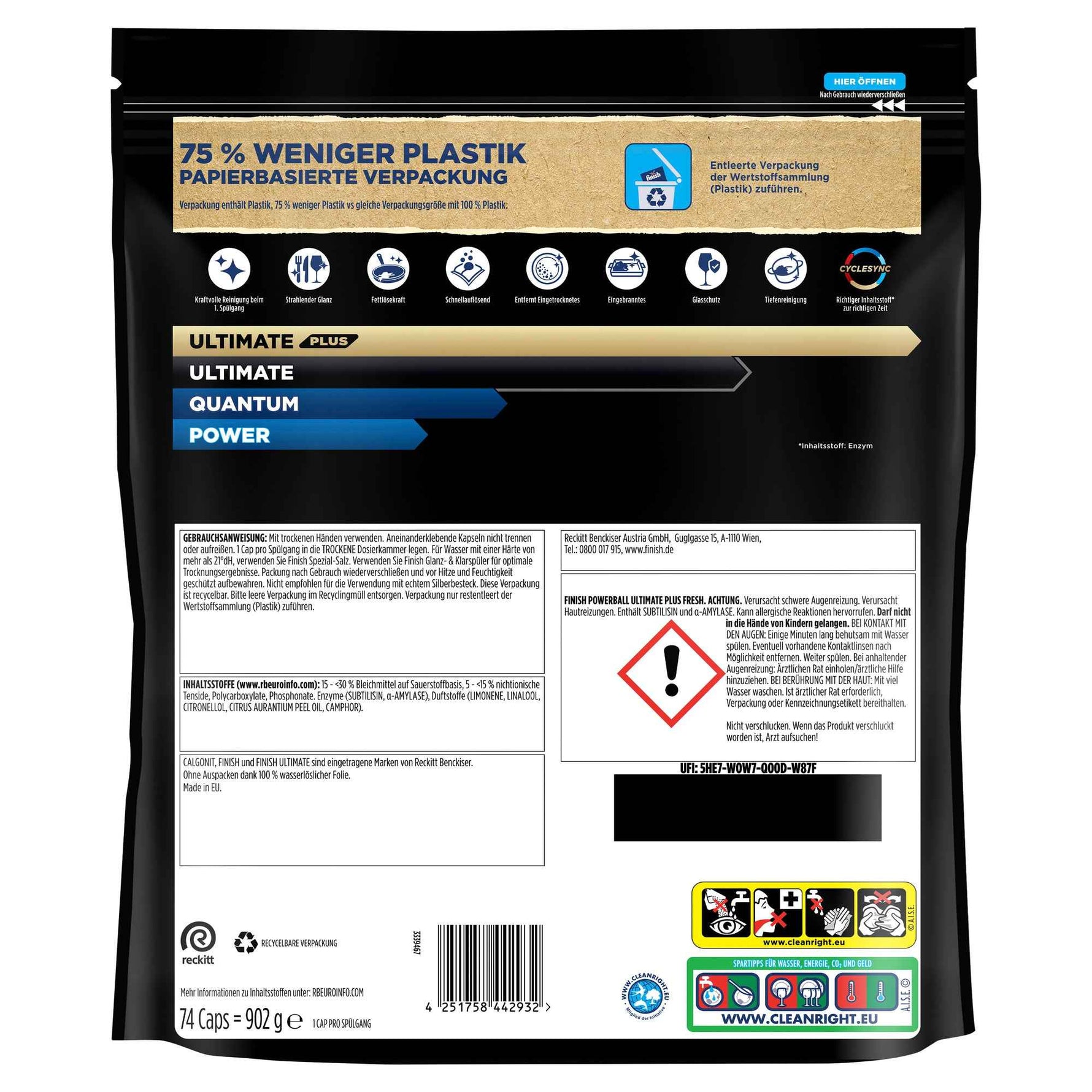 FINISH Spülmaschinentabs Powerball Ultimate Plus