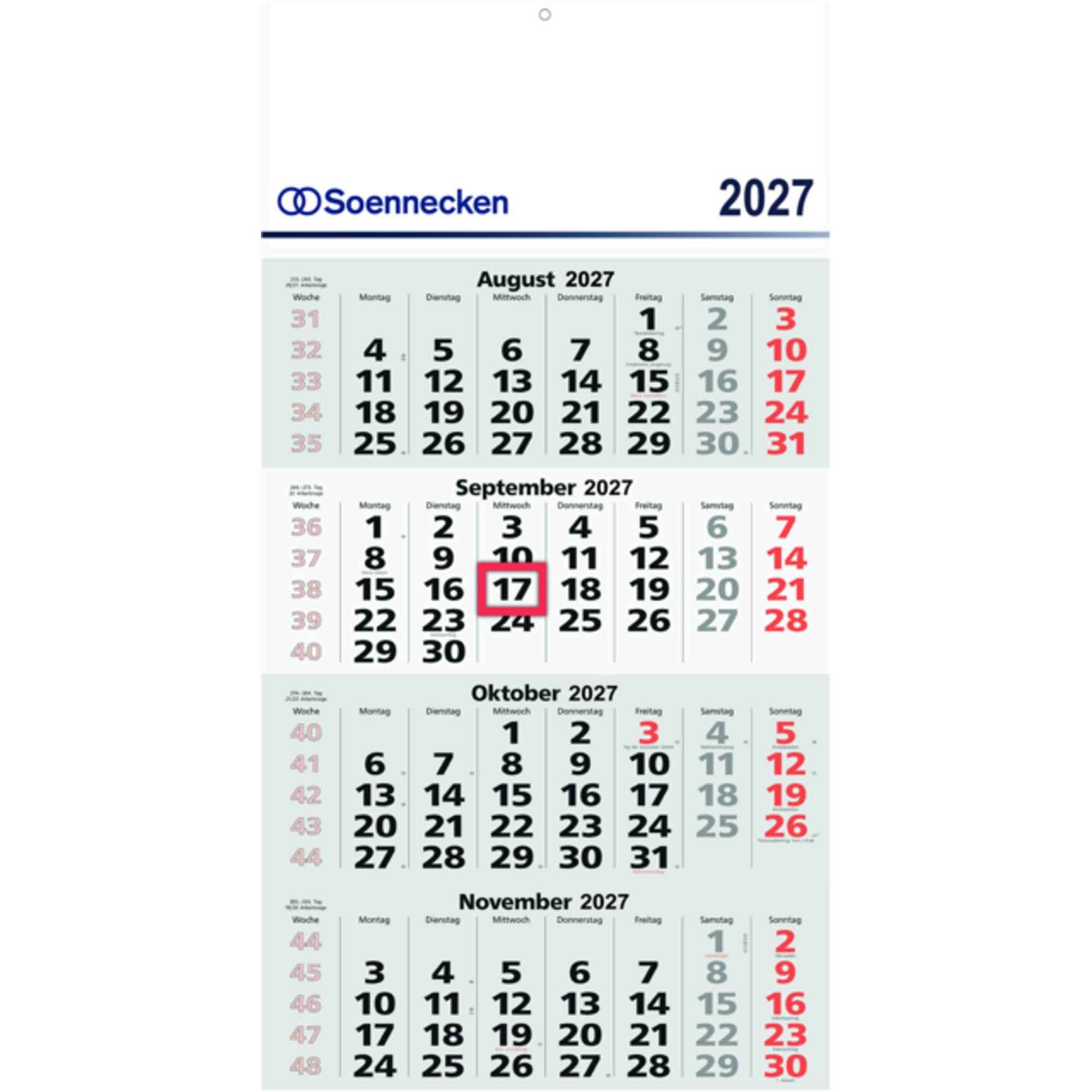 Soennecken Wandkalender 2027